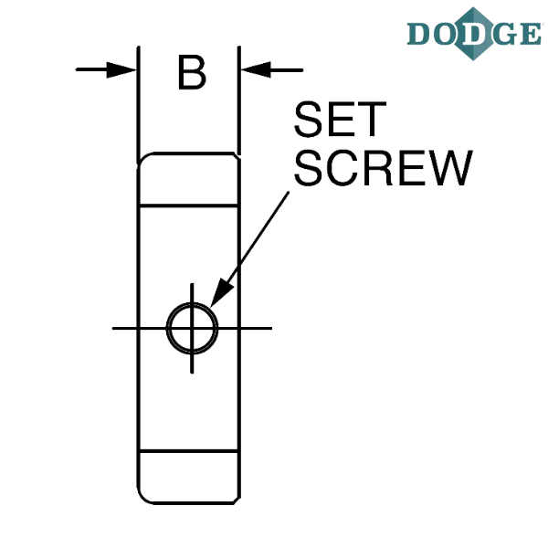 040017 DODGE - 1 3/16 SOLID STEEL COLLAR