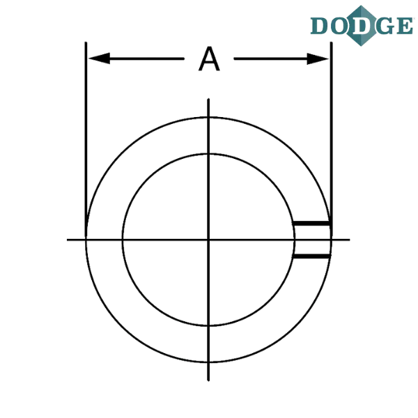 040017 DODGE - 1 3/16 SOLID STEEL COLLAR