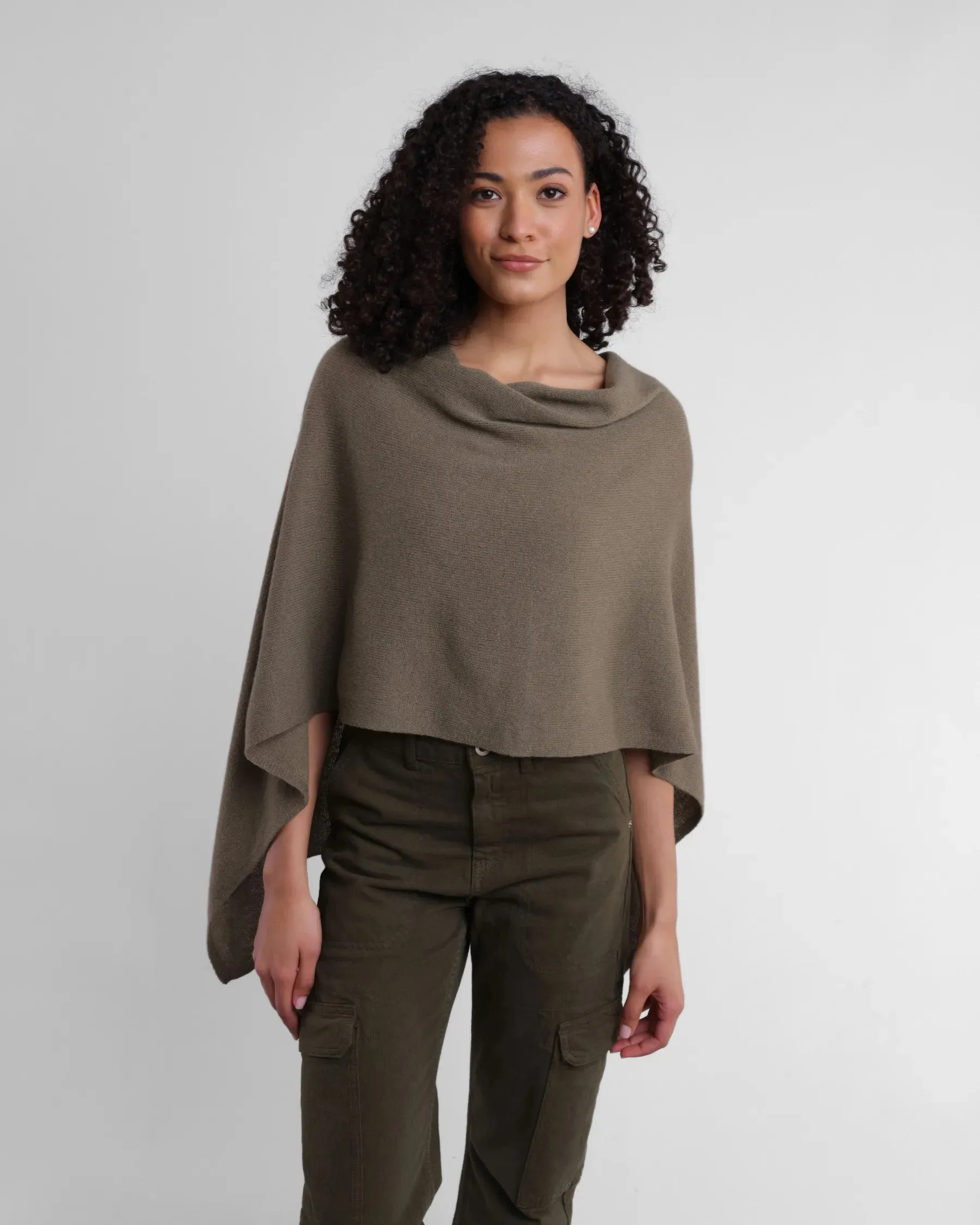 100% Cashmere Dress Topper Poncho