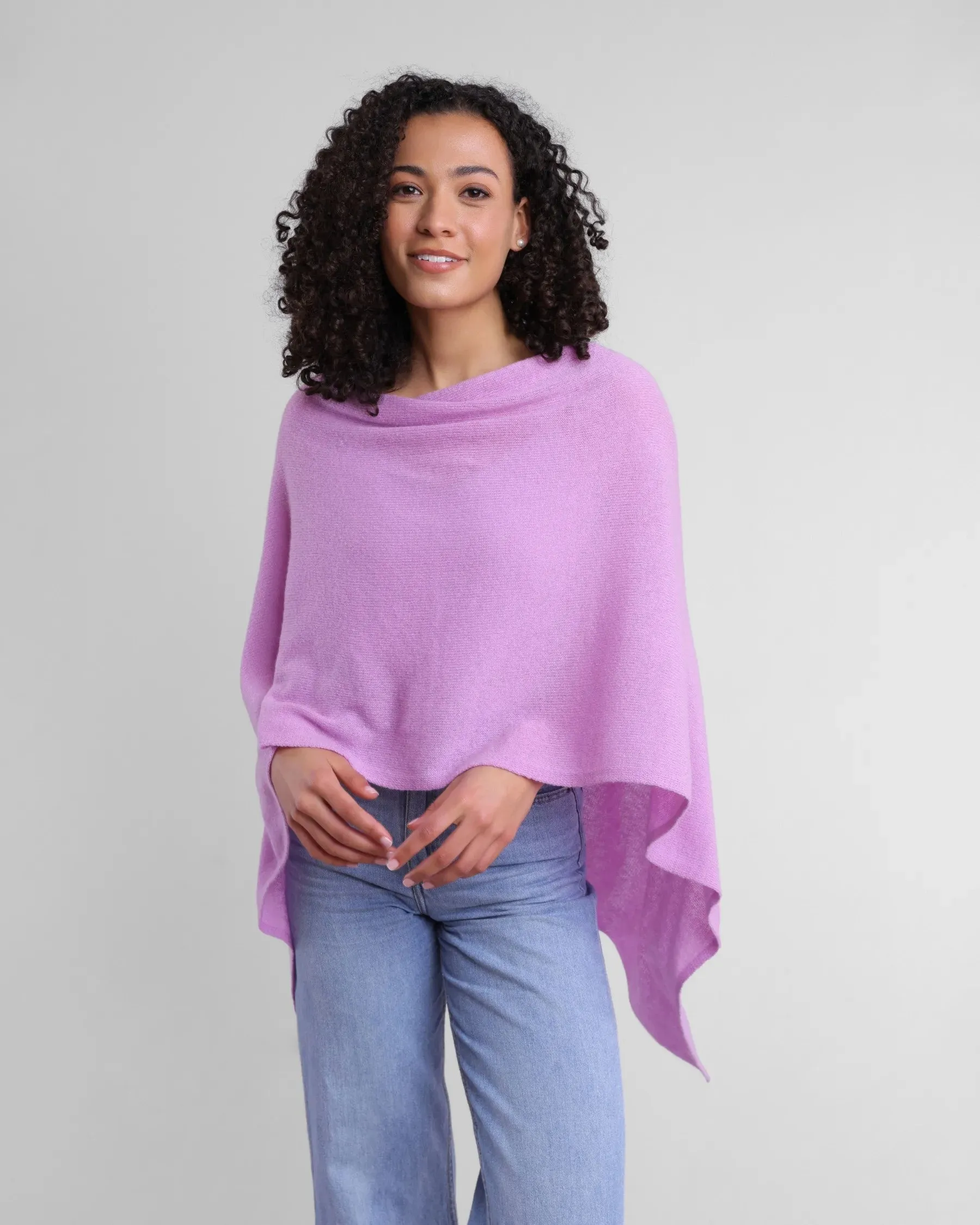 100% Cashmere Dress Topper Poncho