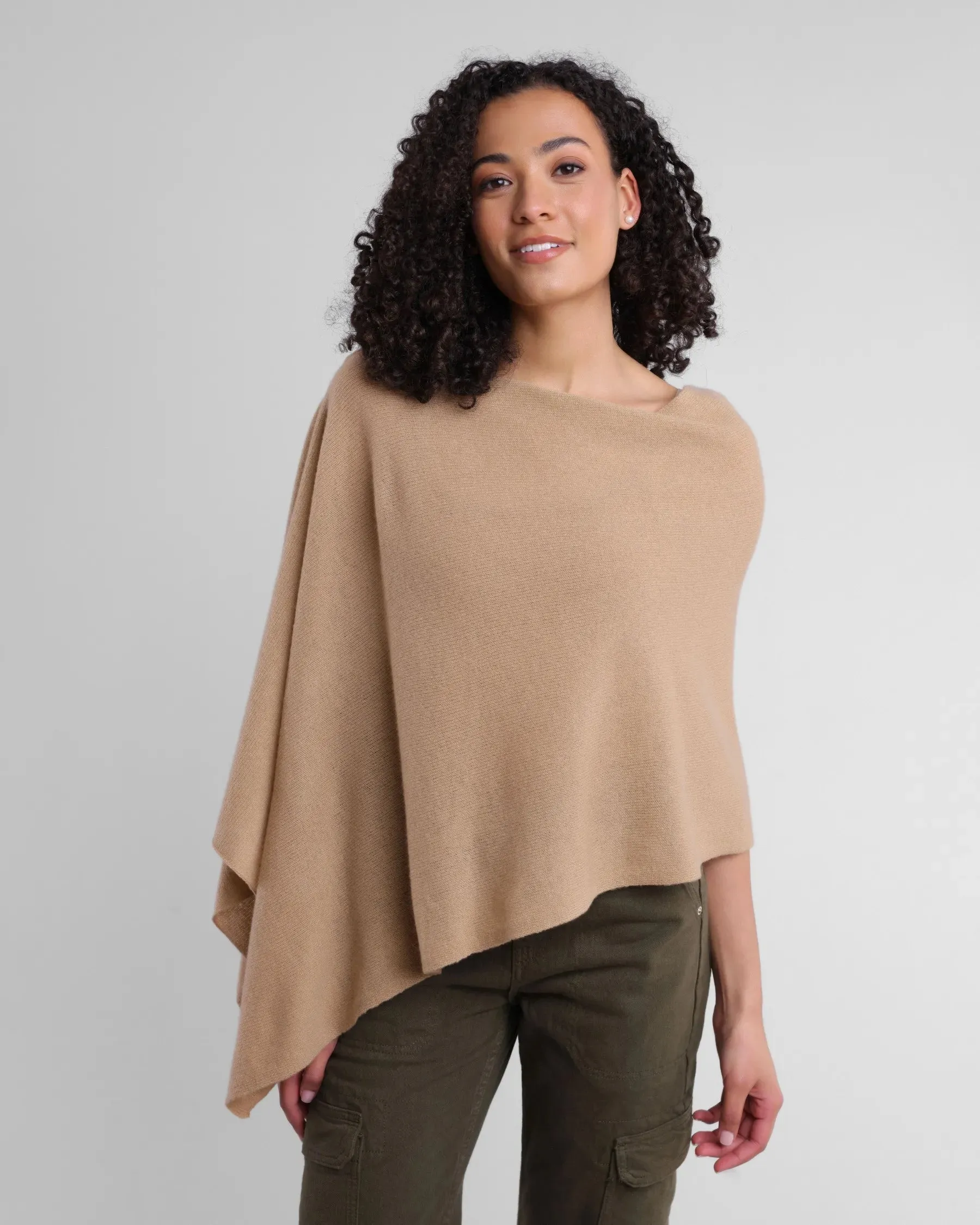 100% Cashmere Dress Topper Poncho
