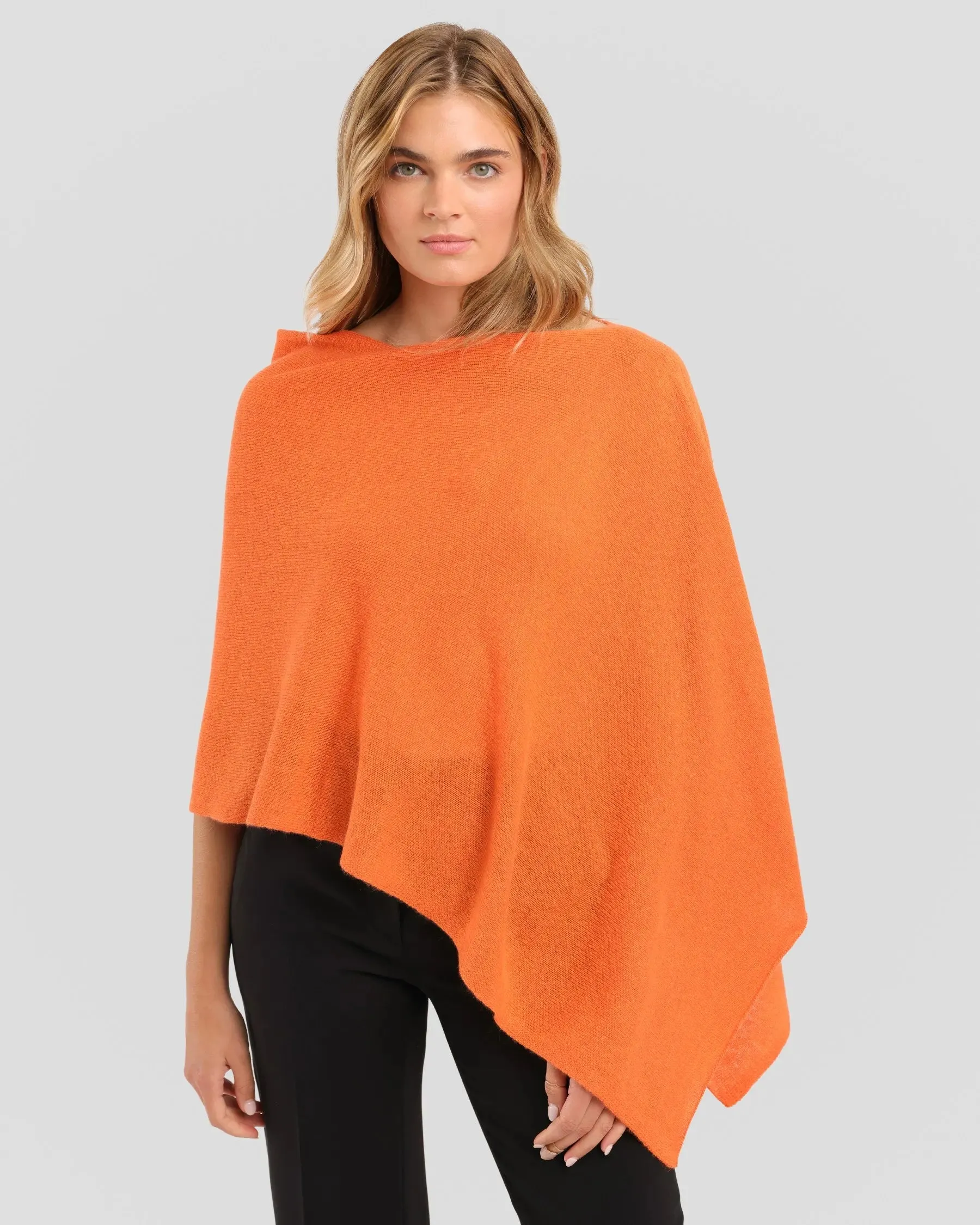 100% Cashmere Dress Topper Poncho