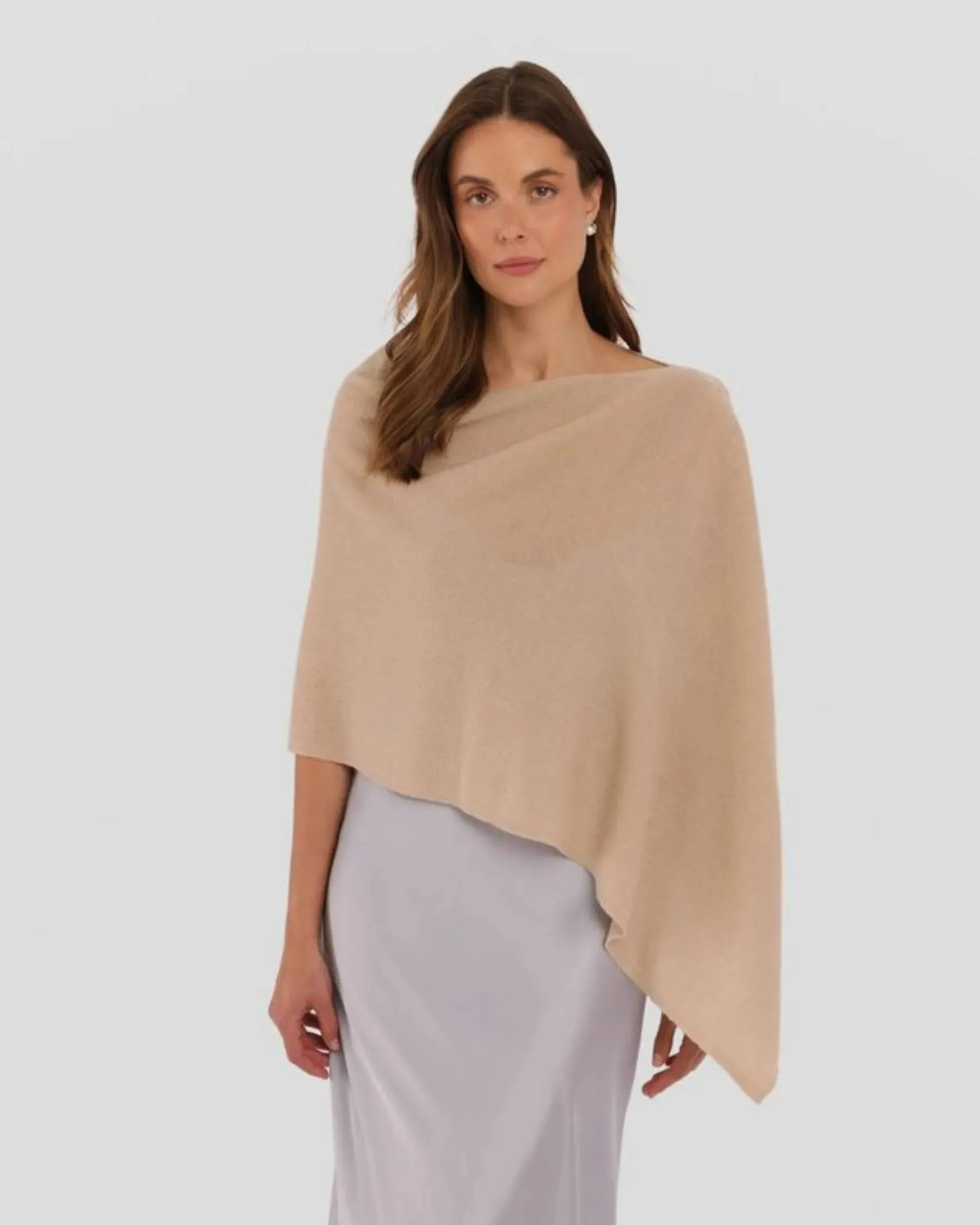 100% Cashmere Dress Topper Poncho