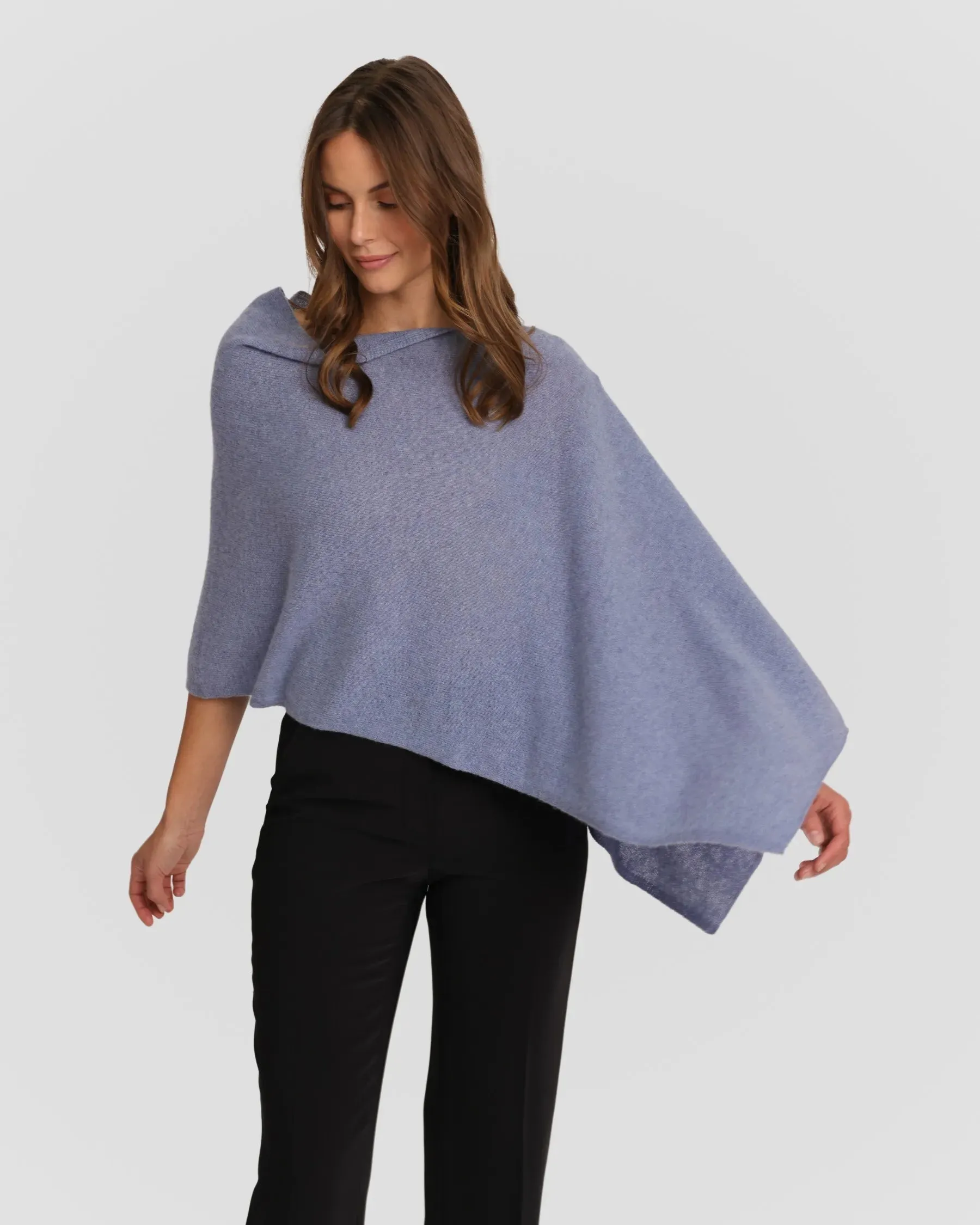 100% Cashmere Dress Topper Poncho