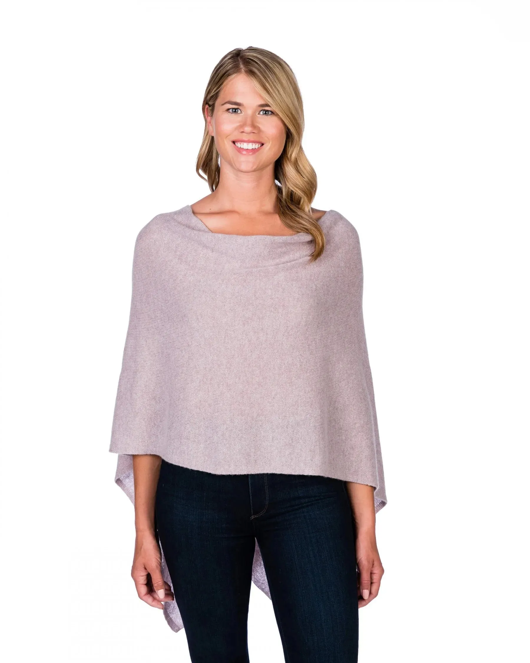 100% Cashmere Dress Topper Poncho