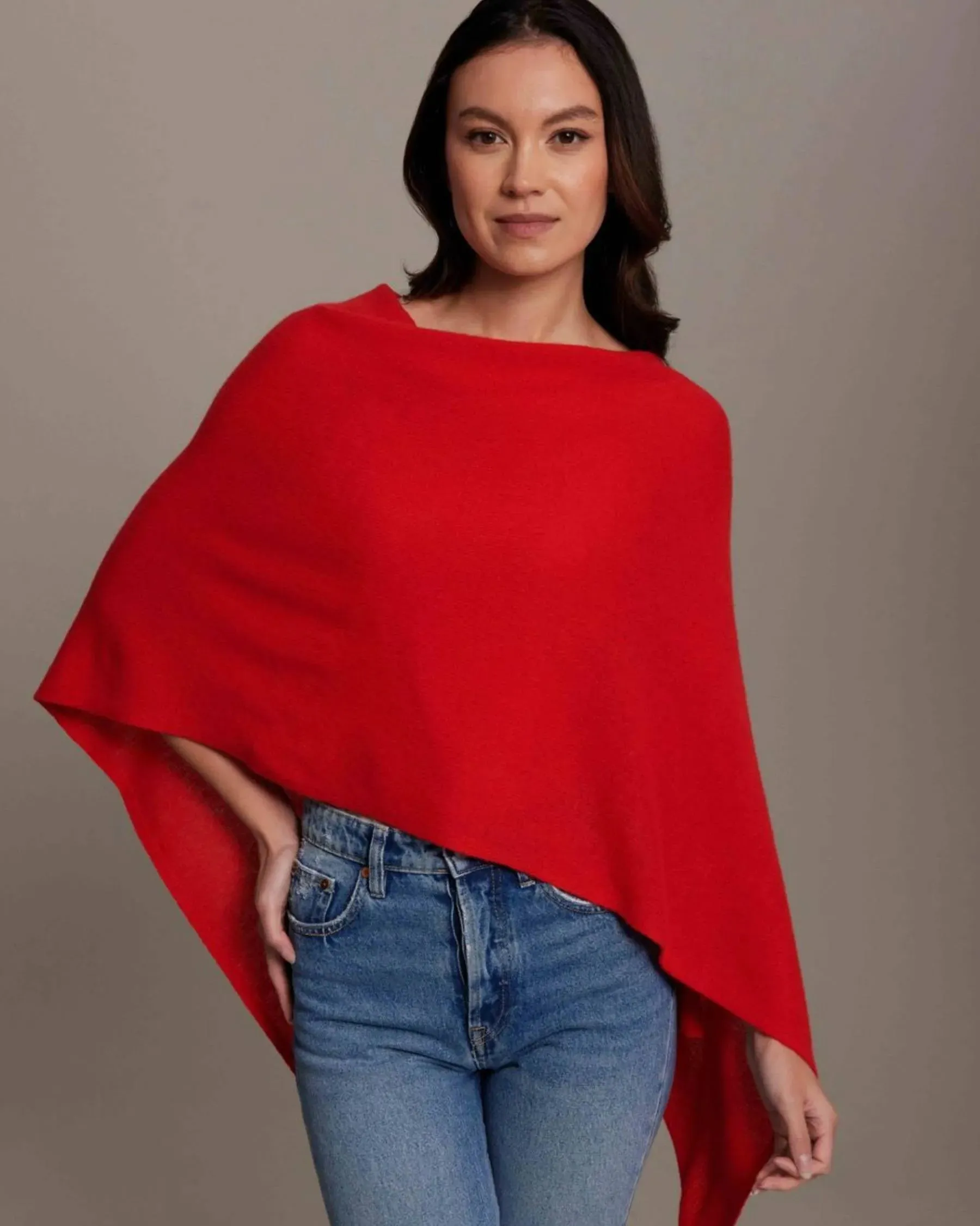 100% Cashmere Dress Topper Poncho