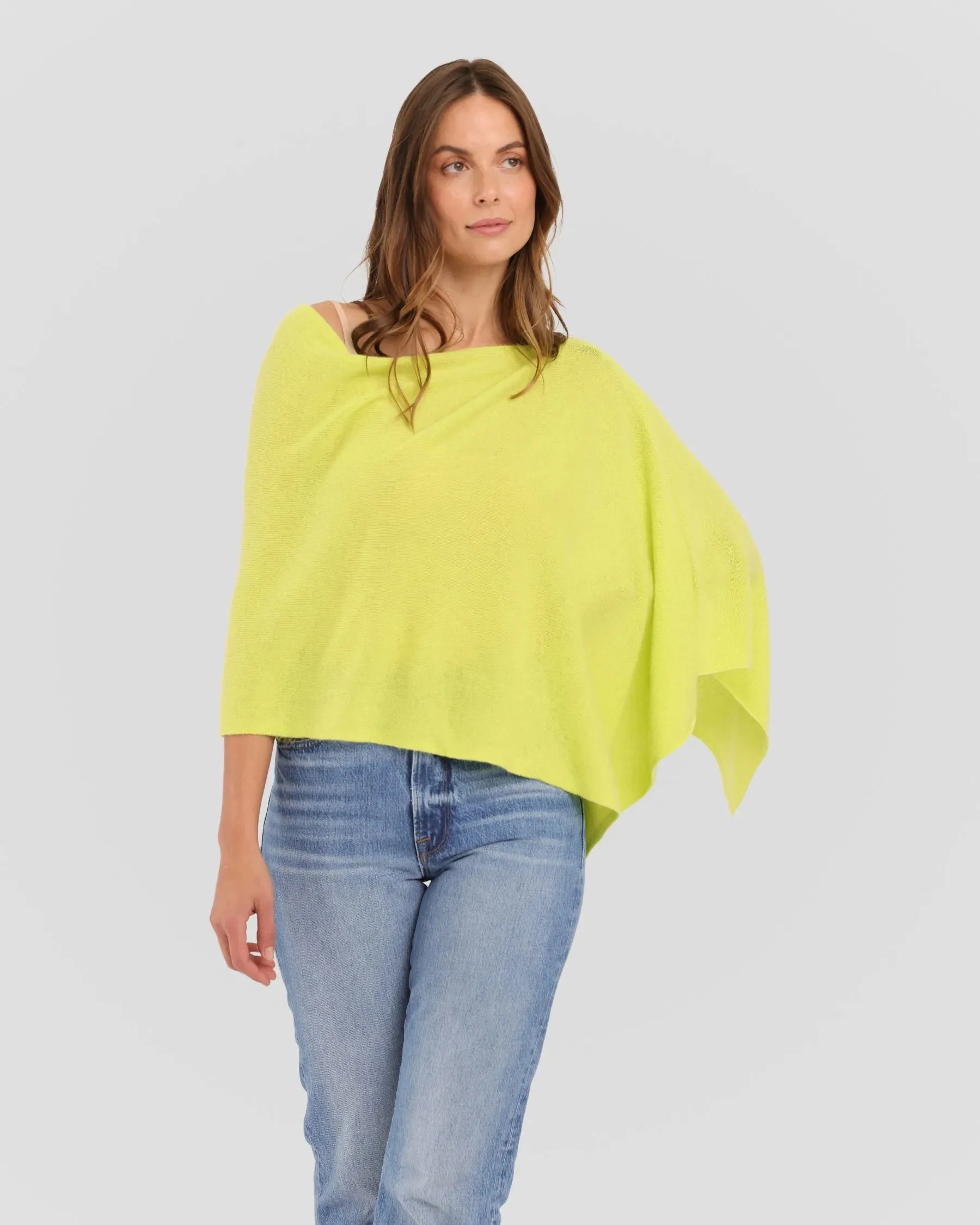 100% Cashmere Dress Topper Poncho