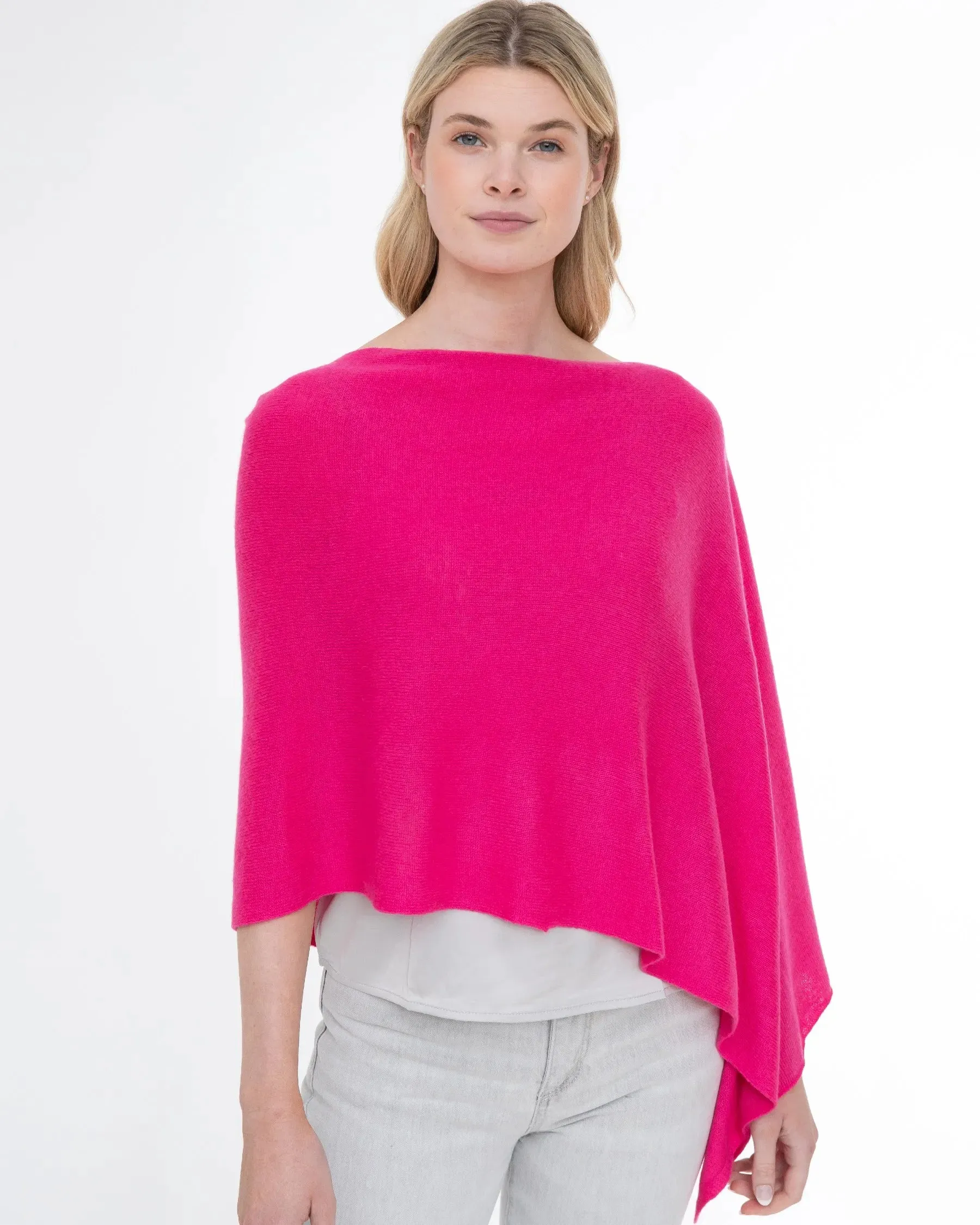 100% Cashmere Dress Topper Poncho