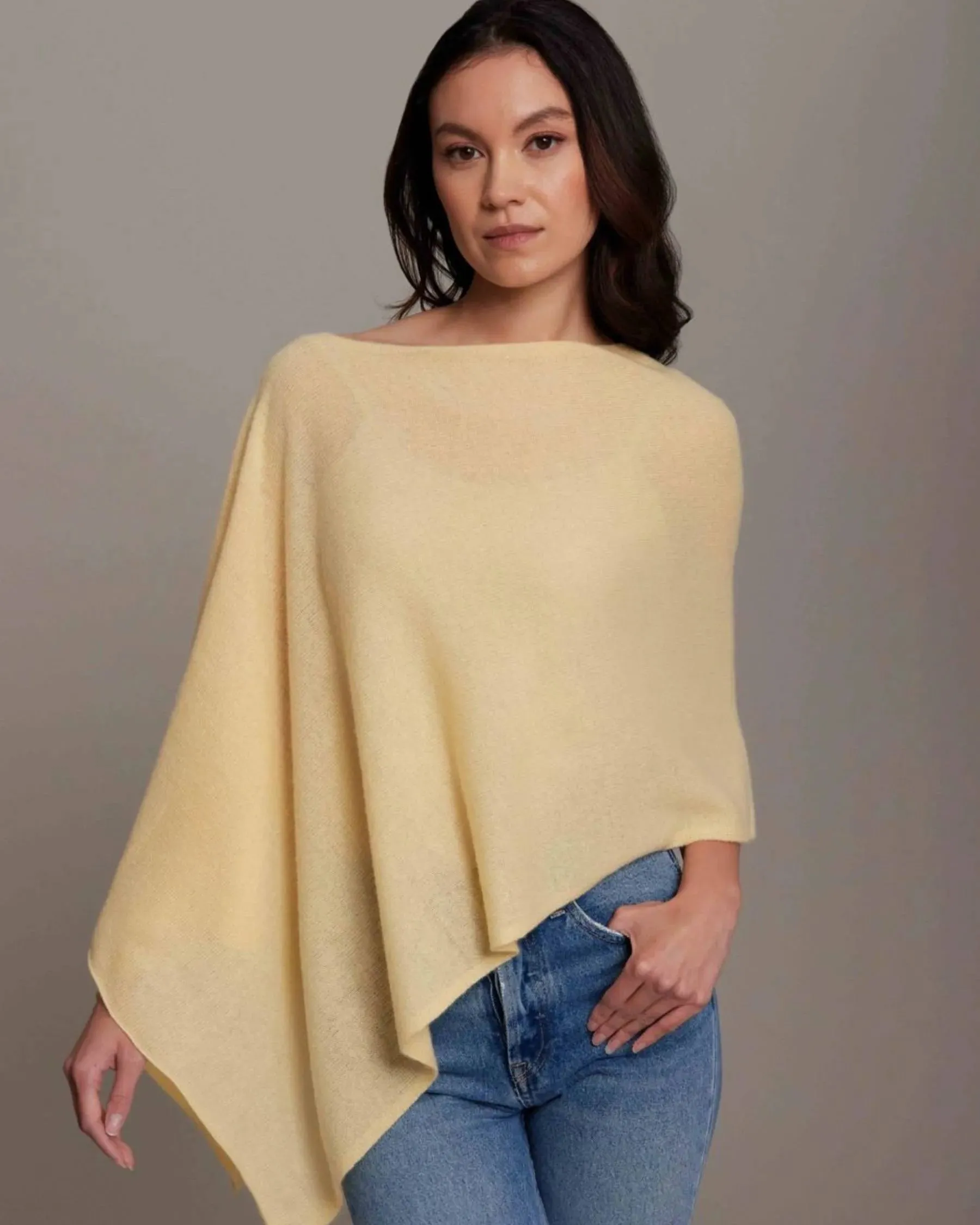 100% Cashmere Dress Topper Poncho