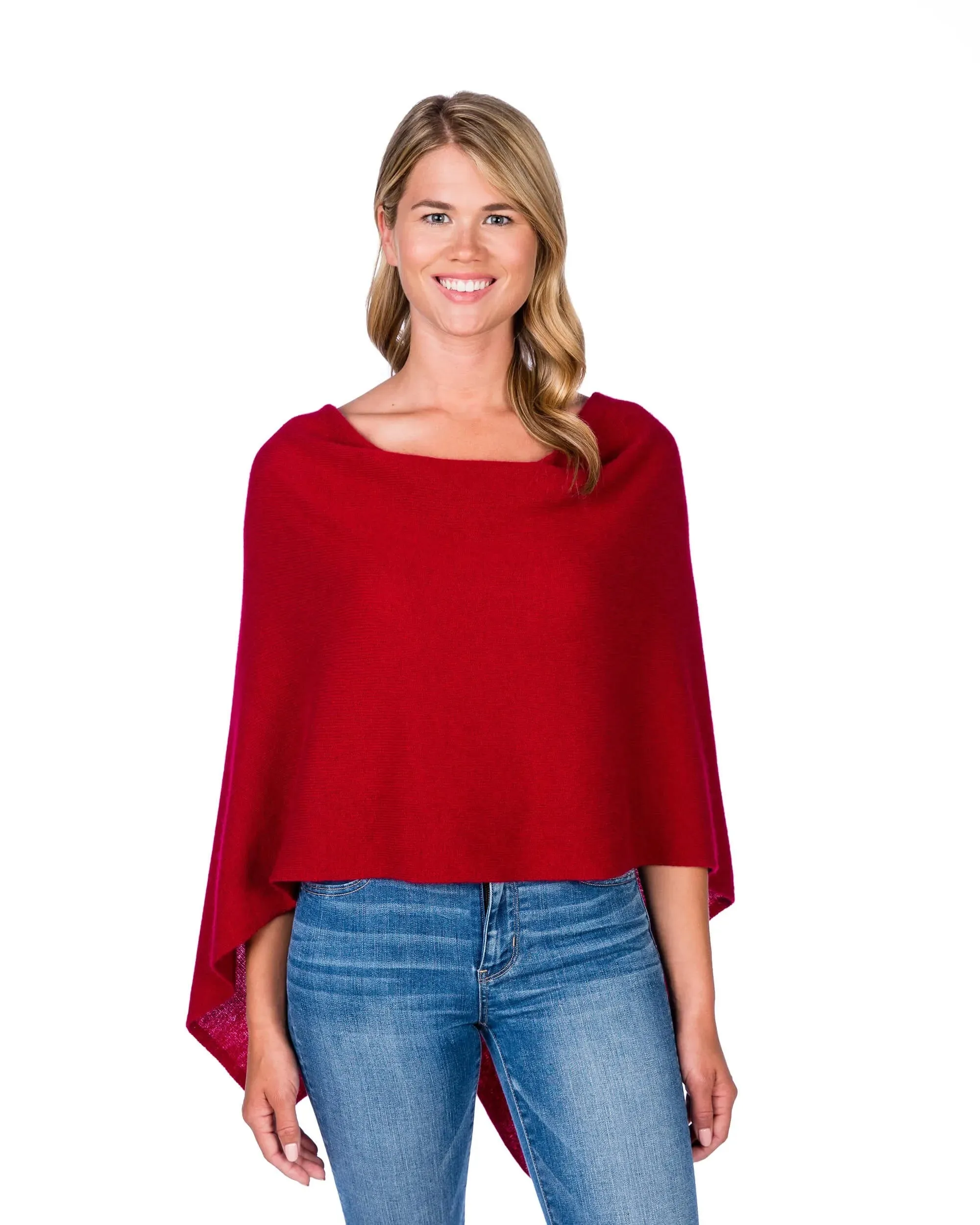 100% Cashmere Dress Topper Poncho