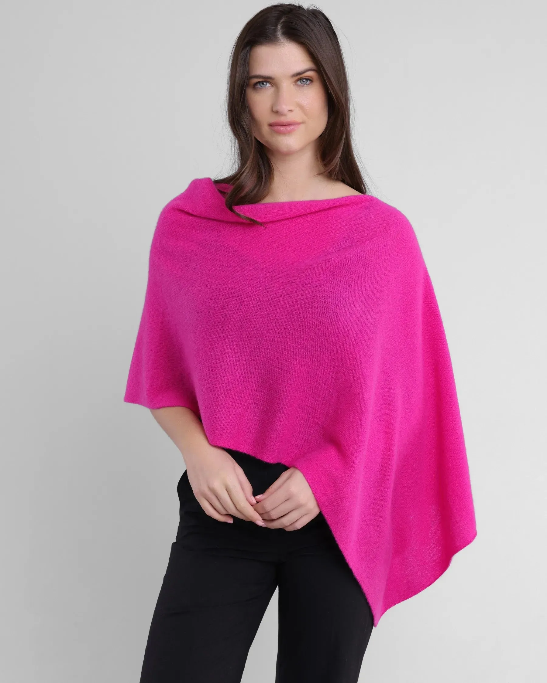 100% Cashmere Dress Topper Poncho