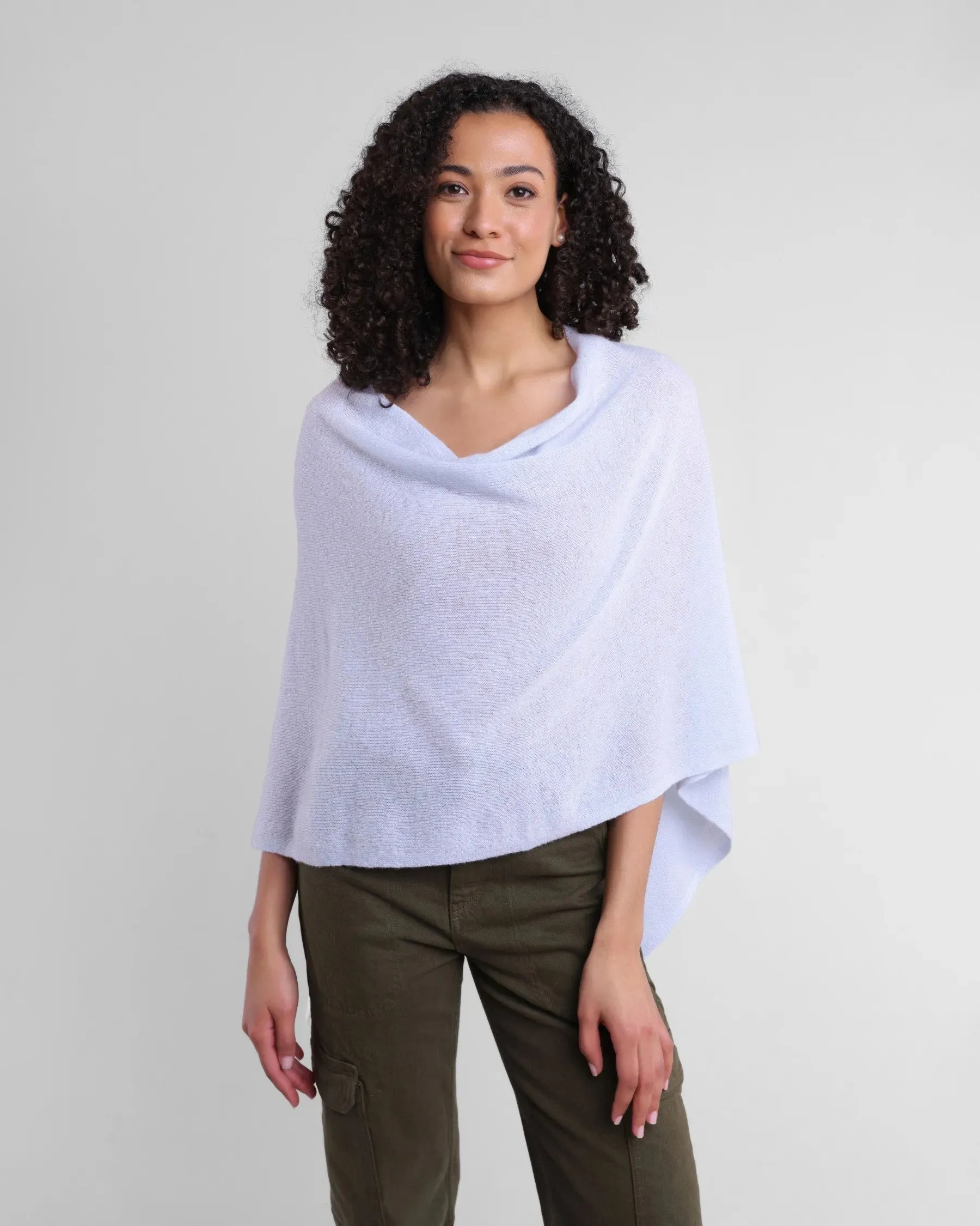100% Cashmere Dress Topper Poncho