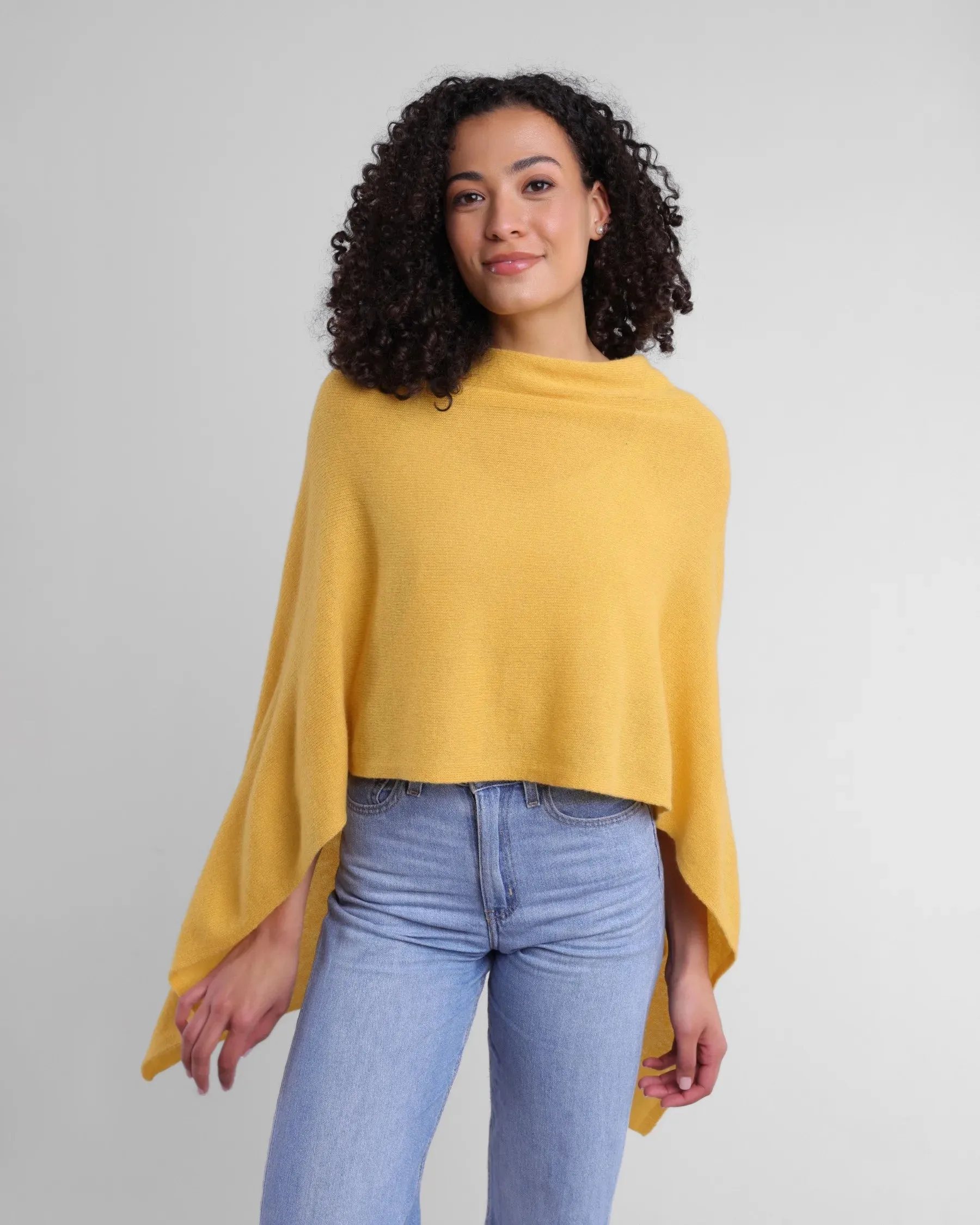 100% Cashmere Dress Topper Poncho