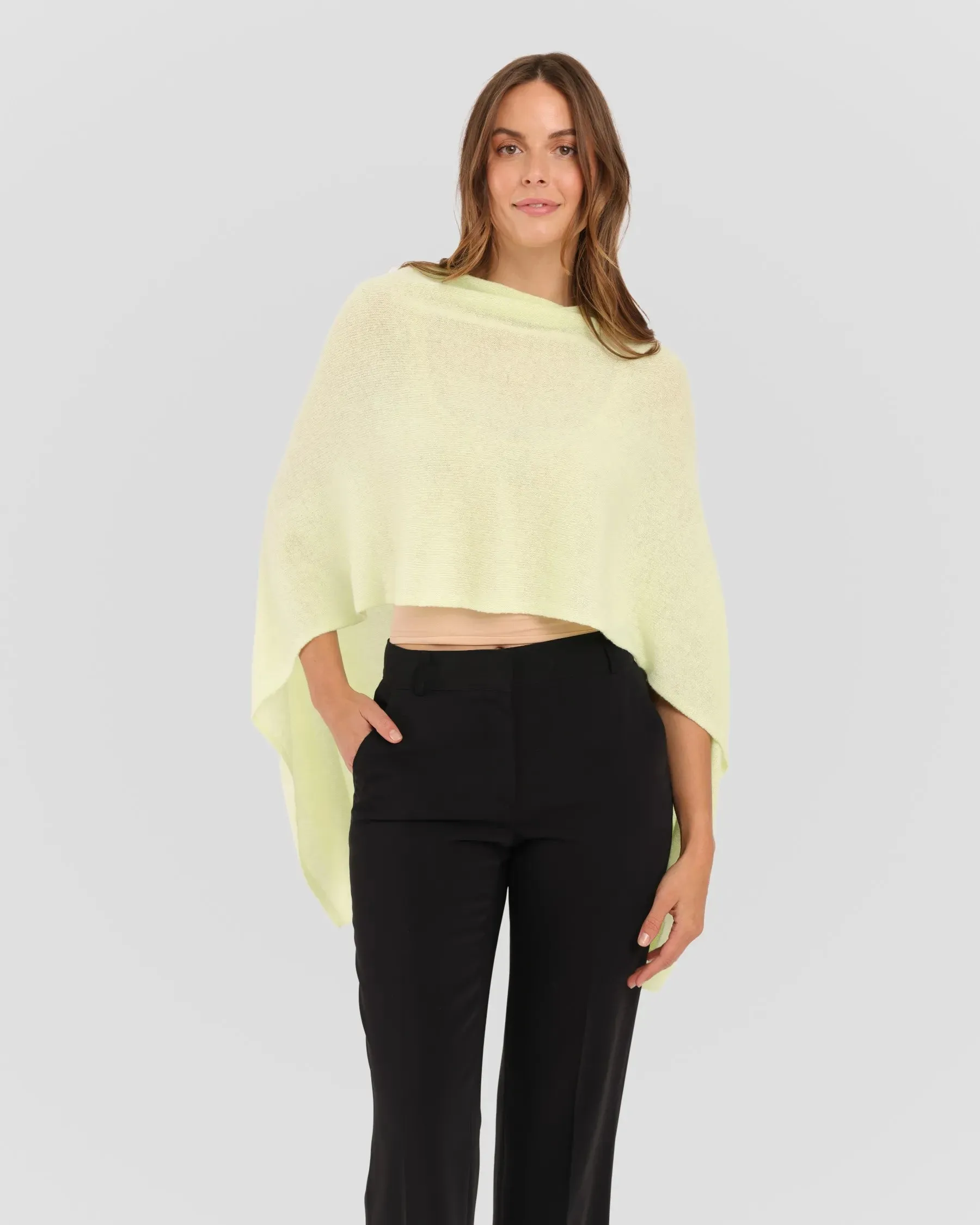 100% Cashmere Dress Topper Poncho