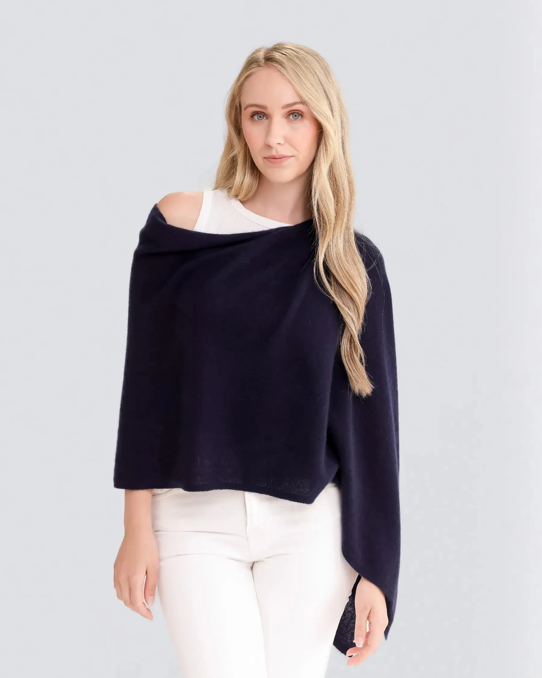 100% Cashmere Dress Topper Poncho