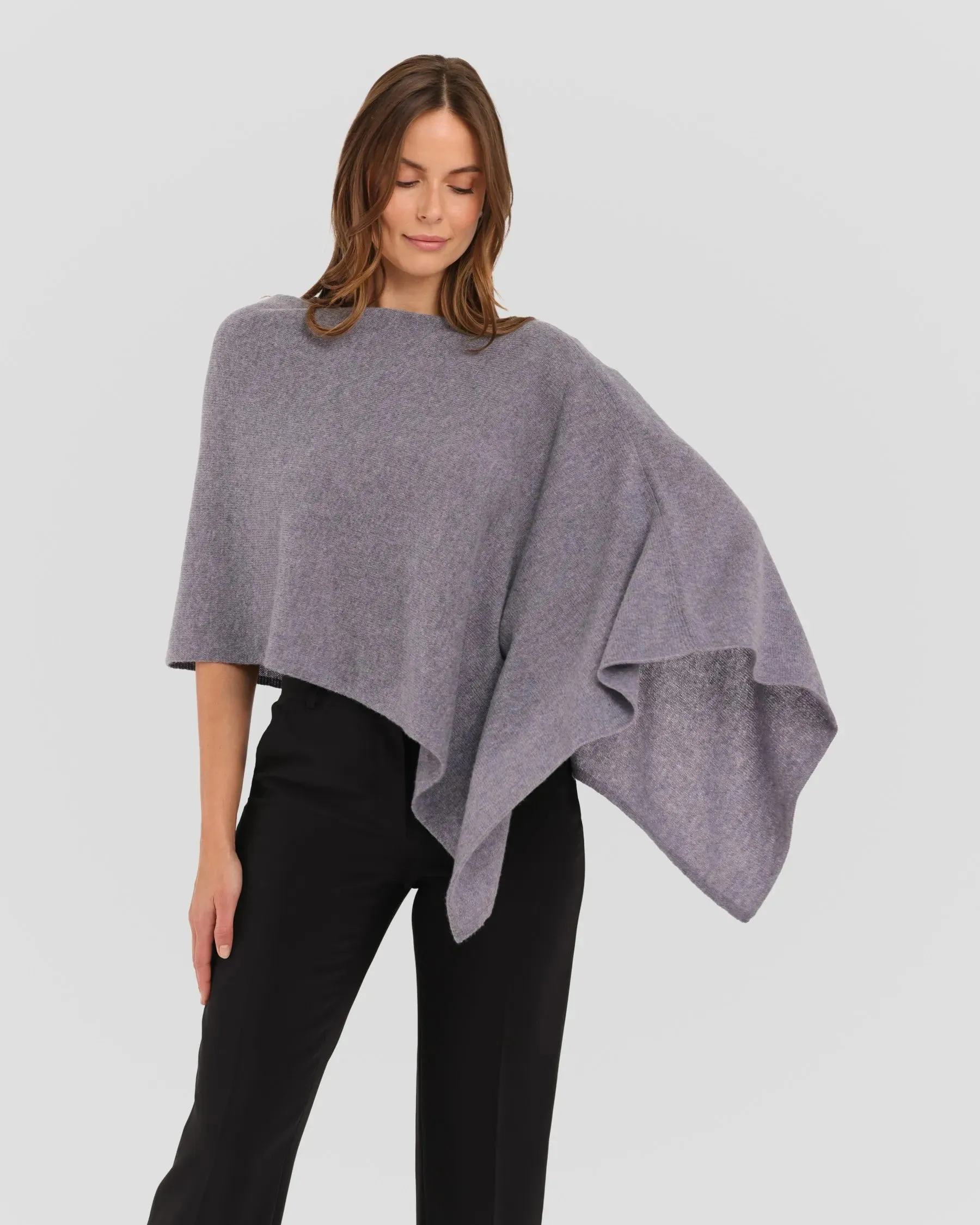 100% Cashmere Dress Topper Poncho