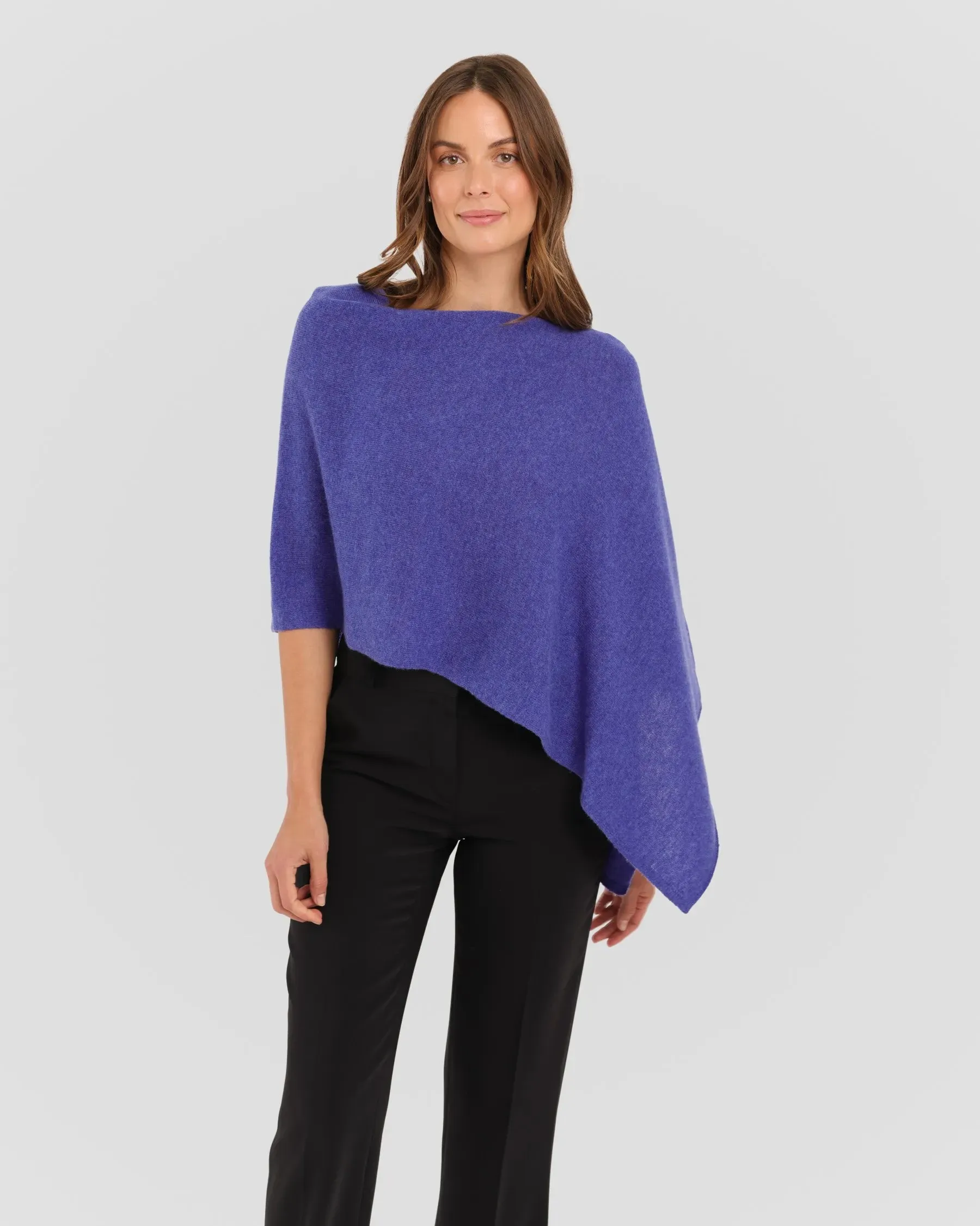 100% Cashmere Dress Topper Poncho