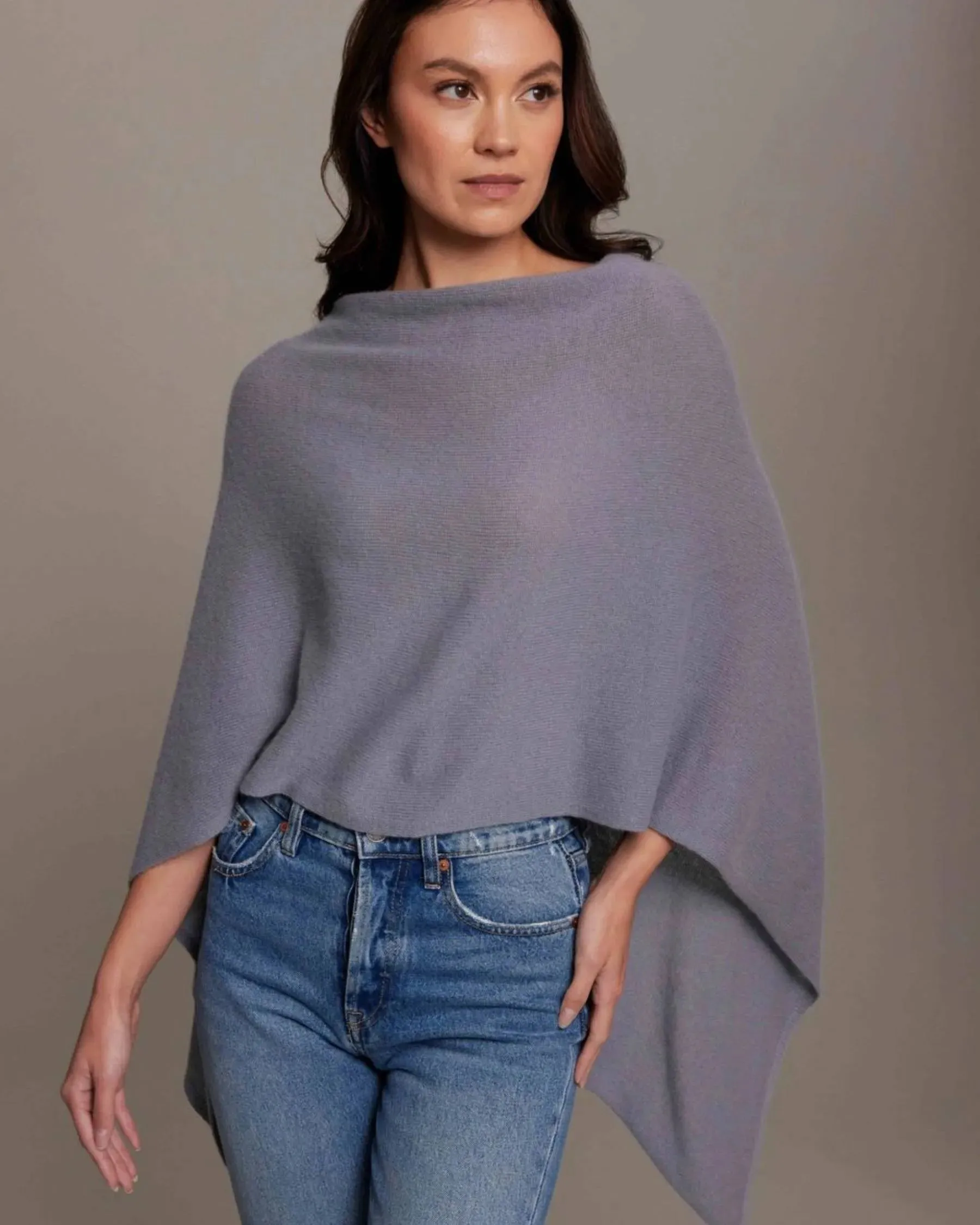 100% Cashmere Dress Topper Poncho