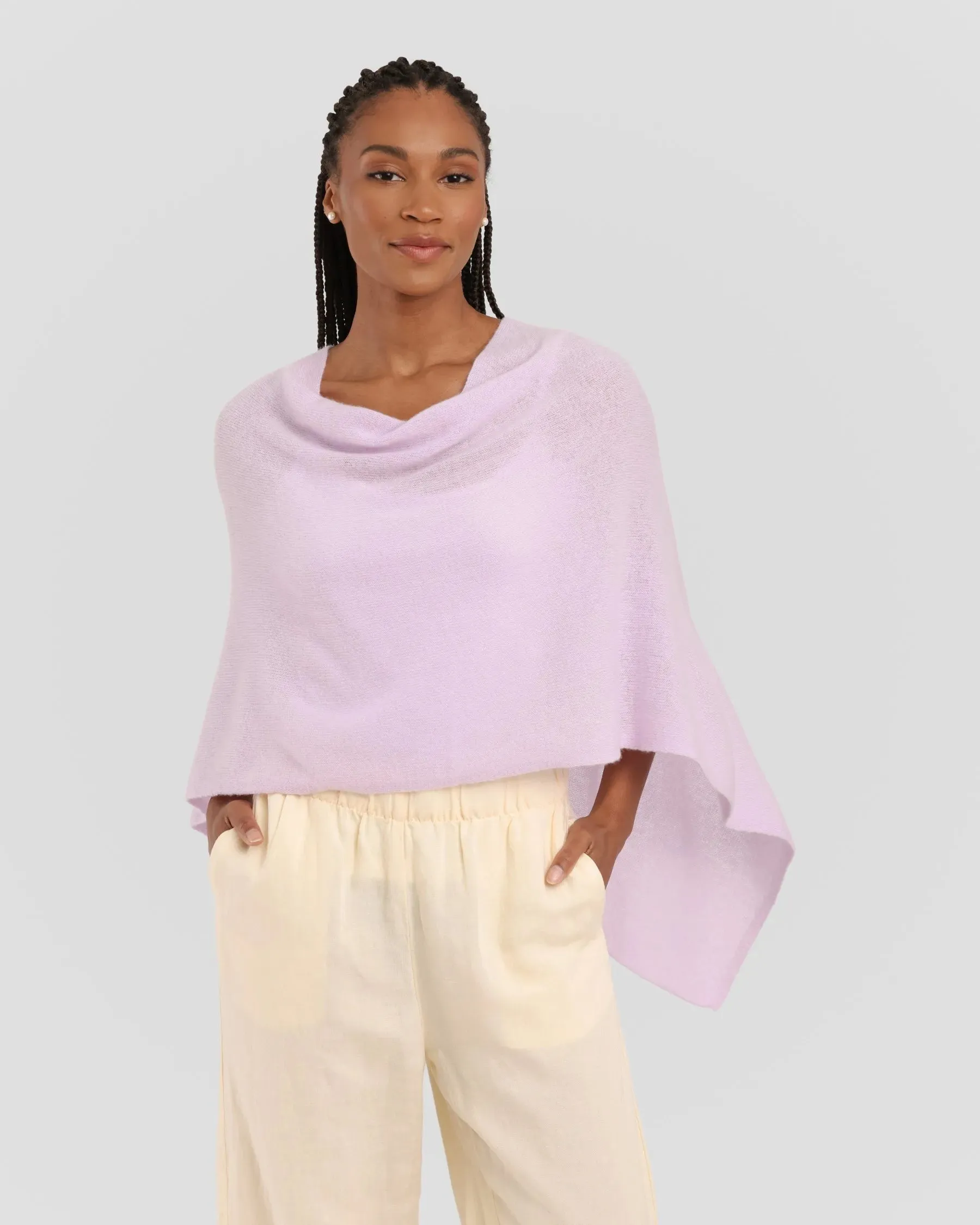 100% Cashmere Dress Topper Poncho