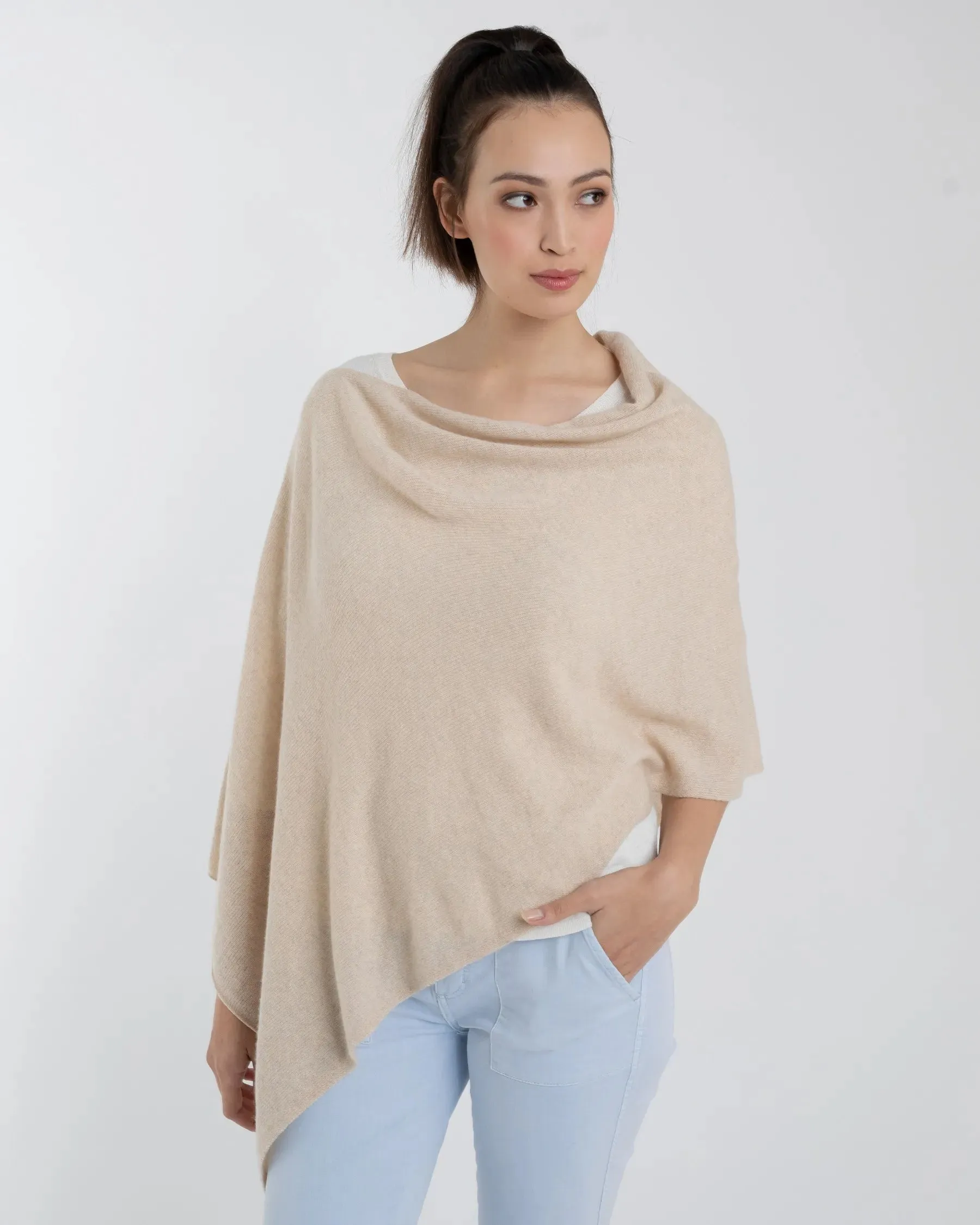 100% Cashmere Dress Topper Poncho