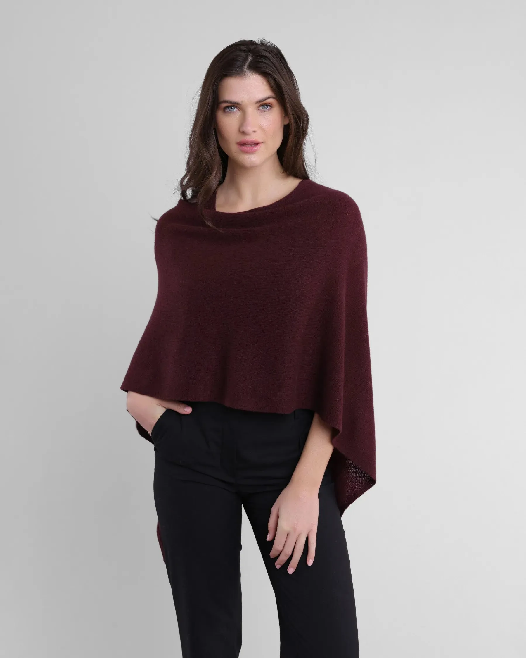 100% Cashmere Dress Topper Poncho