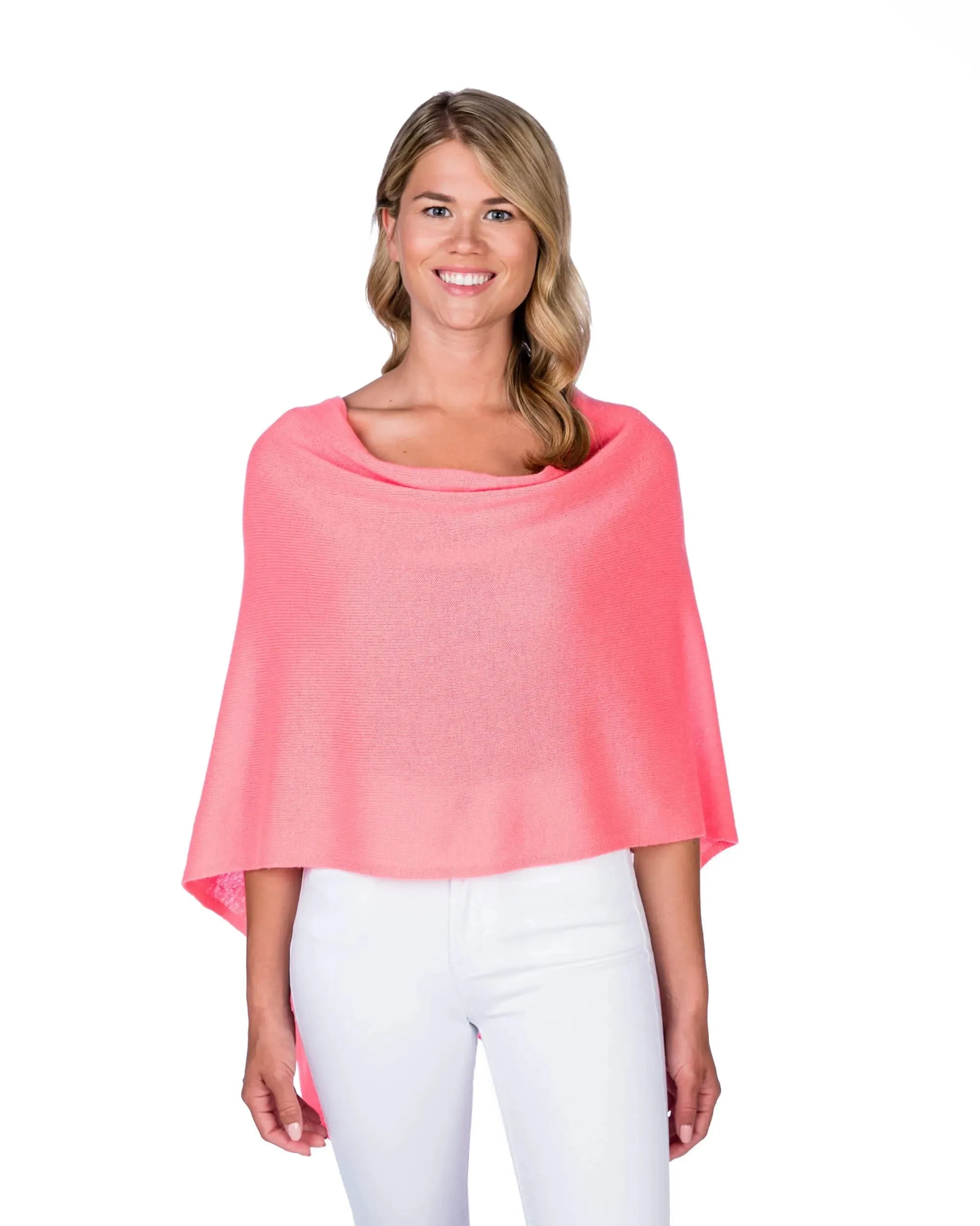 100% Cashmere Dress Topper Poncho