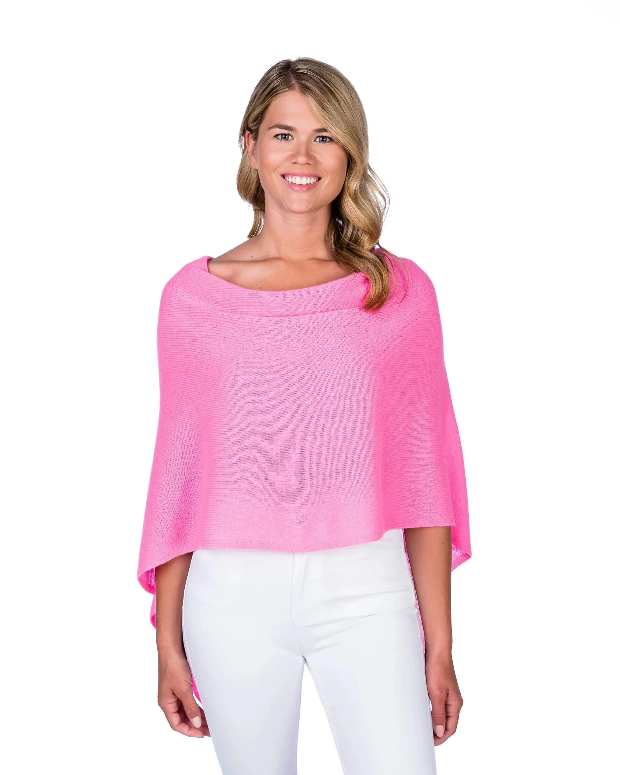 100% Cashmere Dress Topper Poncho