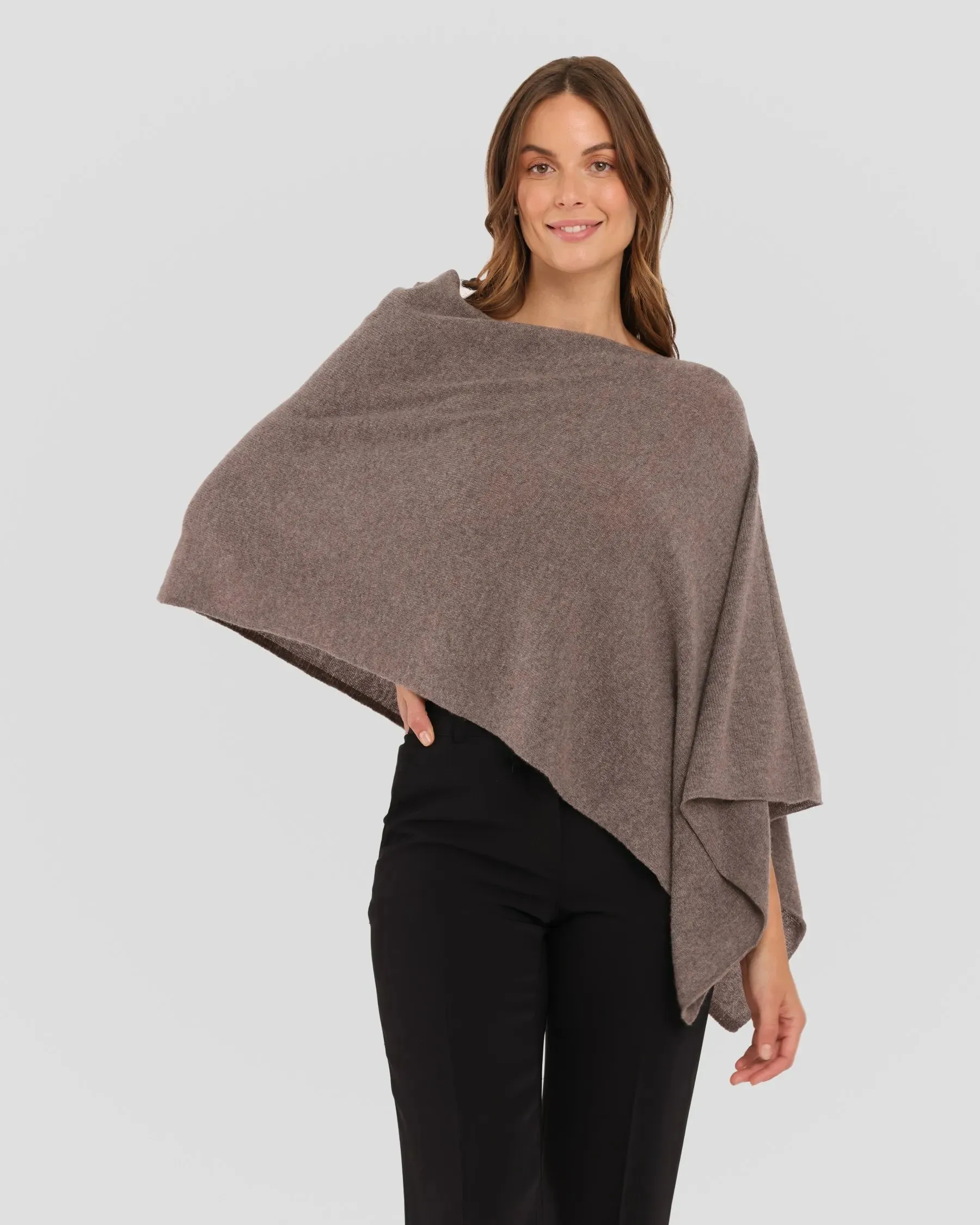100% Cashmere Dress Topper Poncho