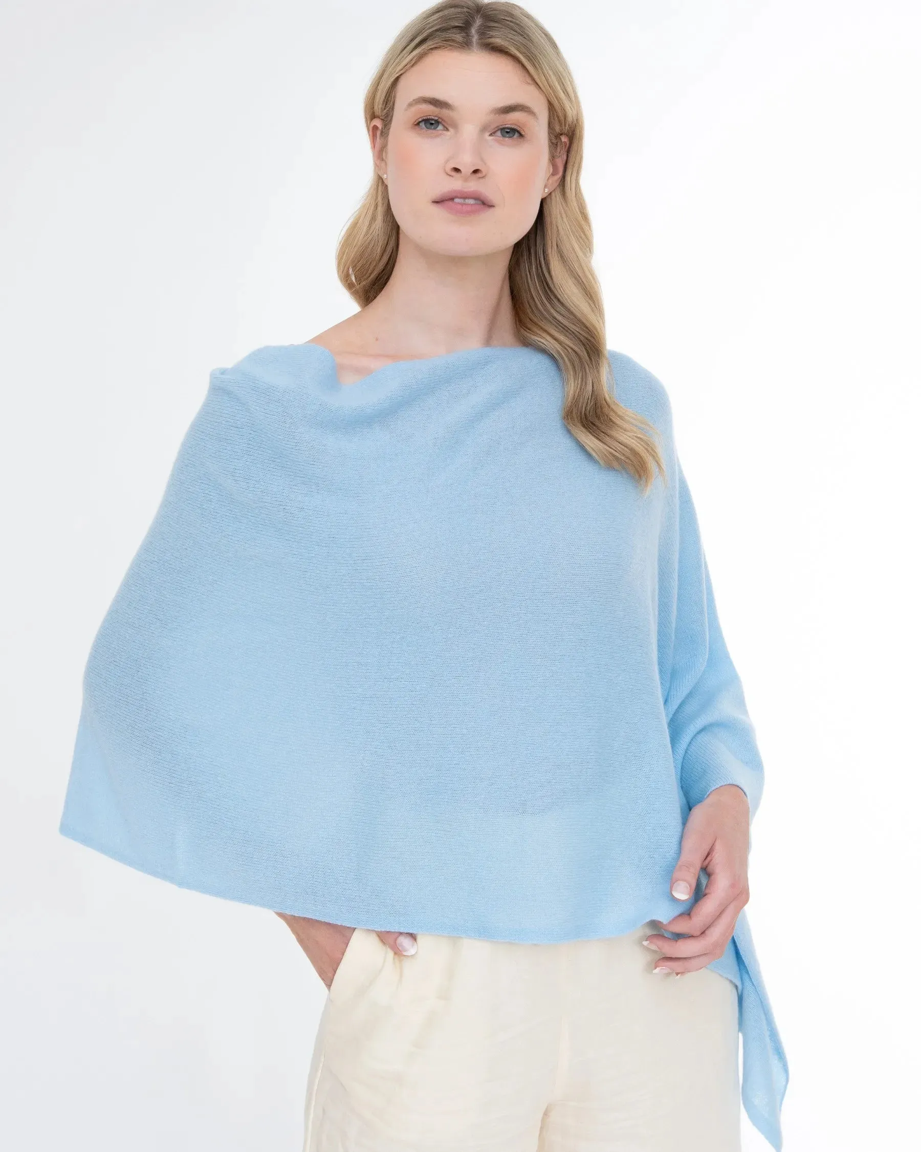 100% Cashmere Dress Topper Poncho