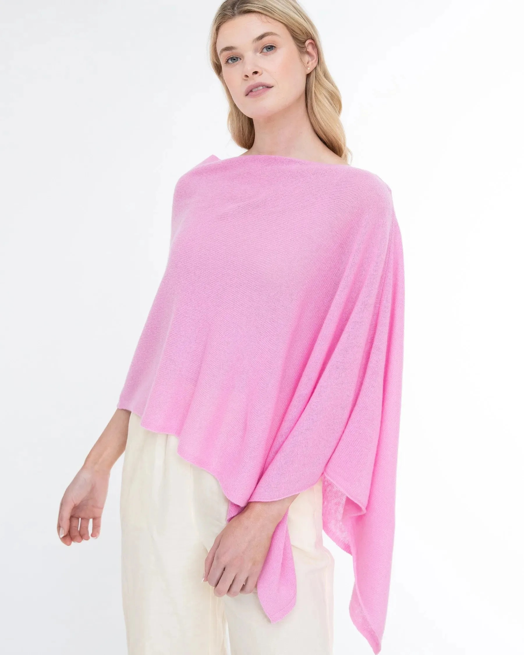 100% Cashmere Dress Topper Poncho
