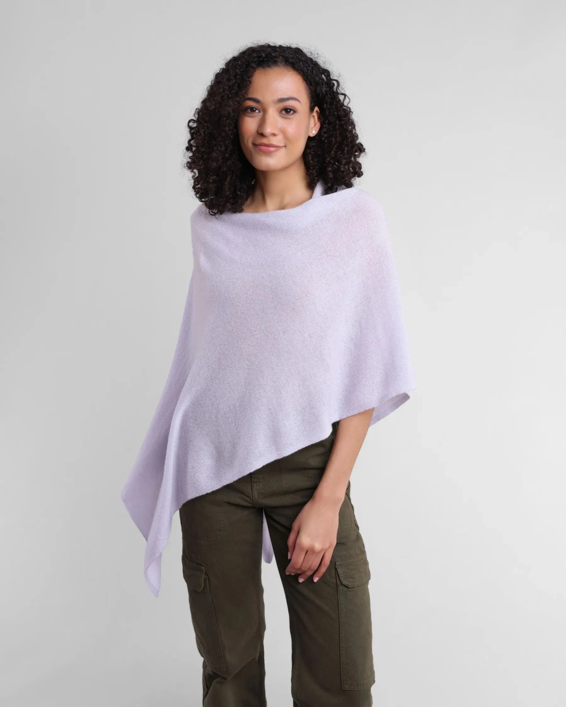 100% Cashmere Dress Topper Poncho