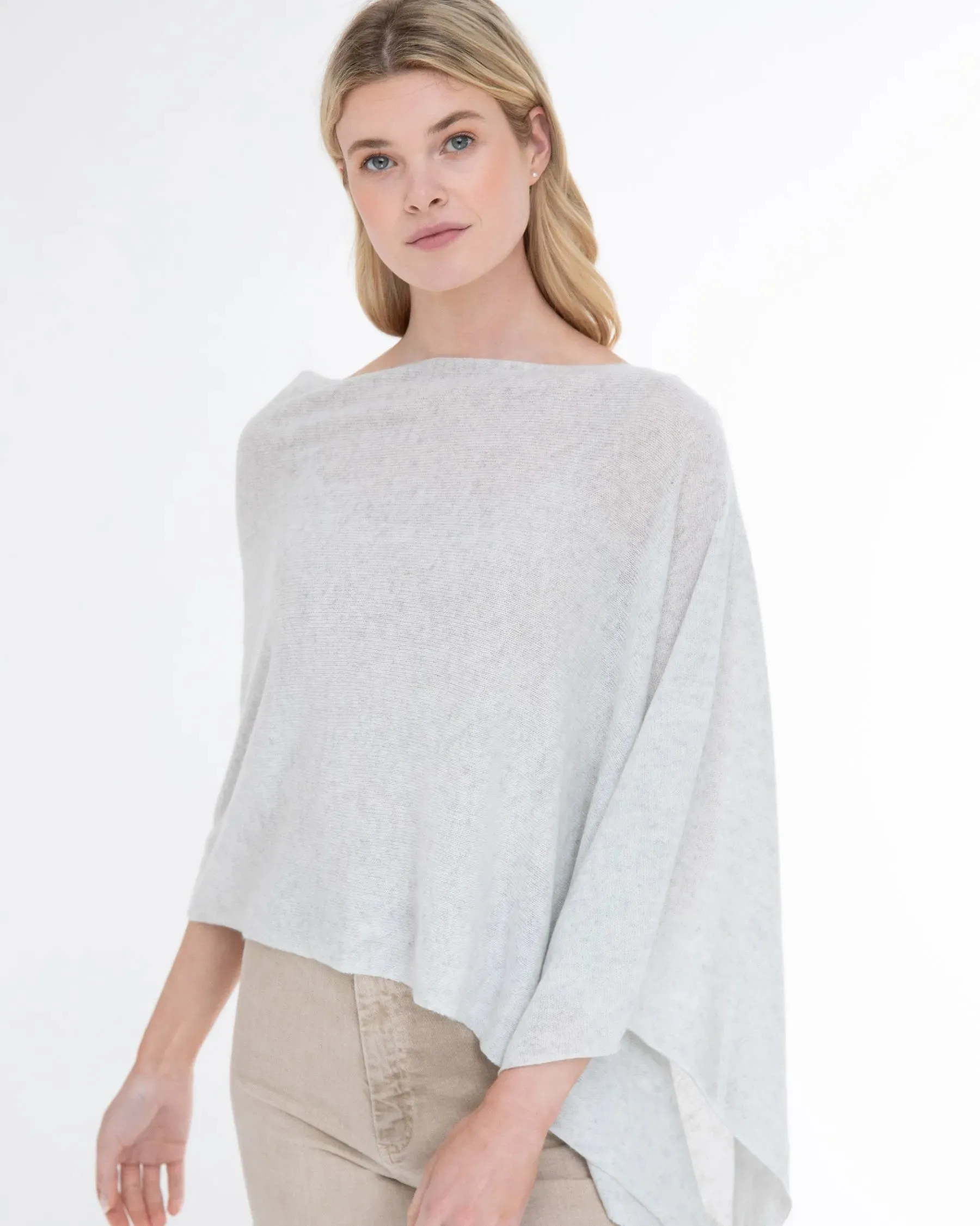 100% Cashmere Dress Topper Poncho
