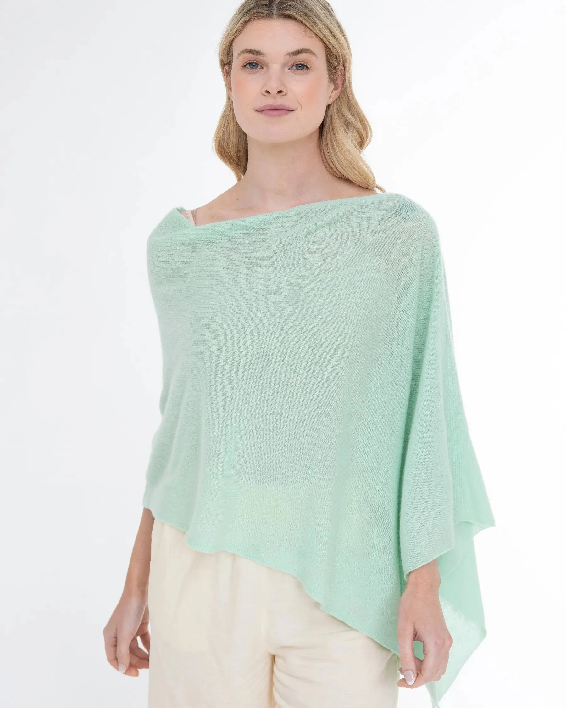 100% Cashmere Dress Topper Poncho