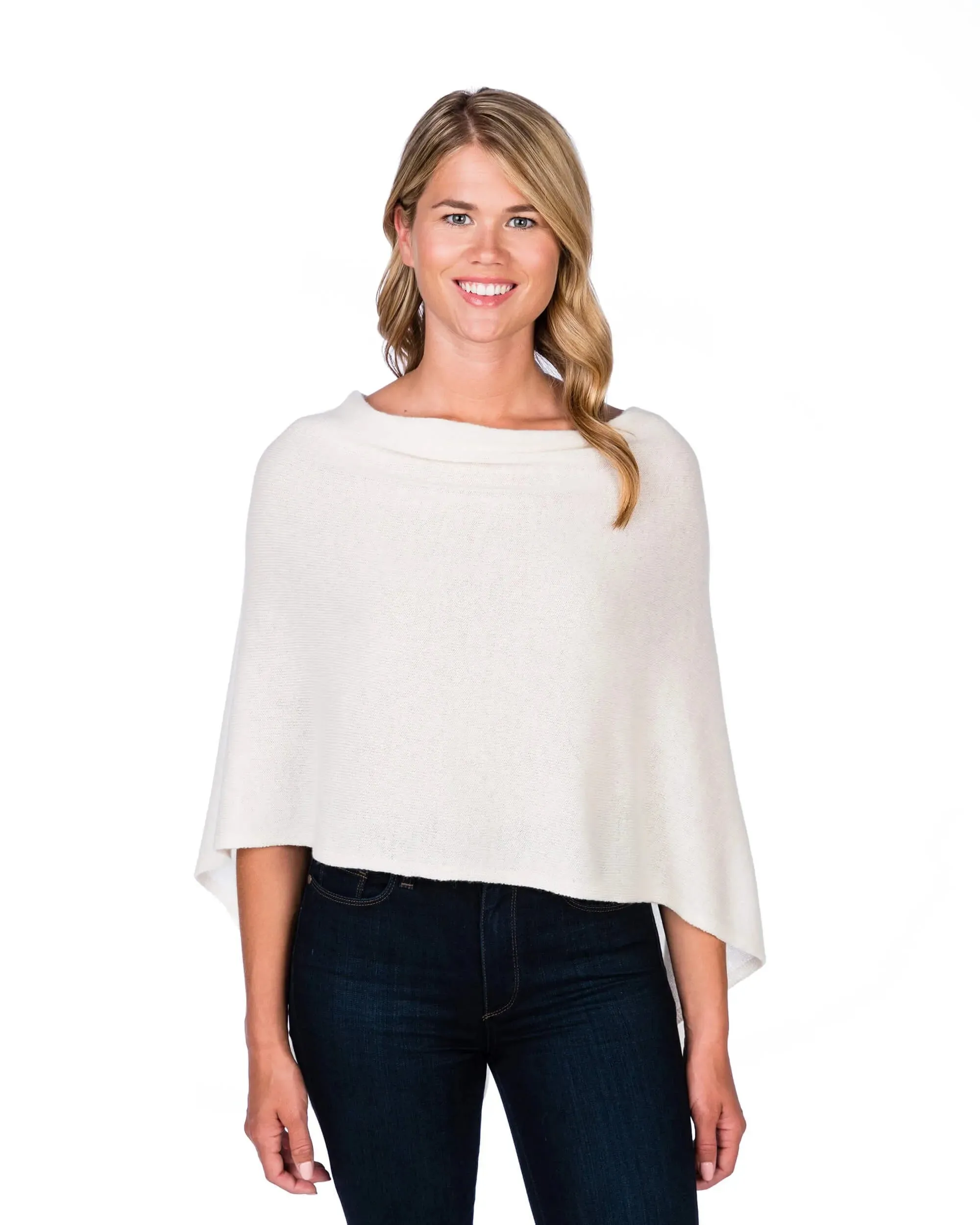 100% Cashmere Dress Topper Poncho