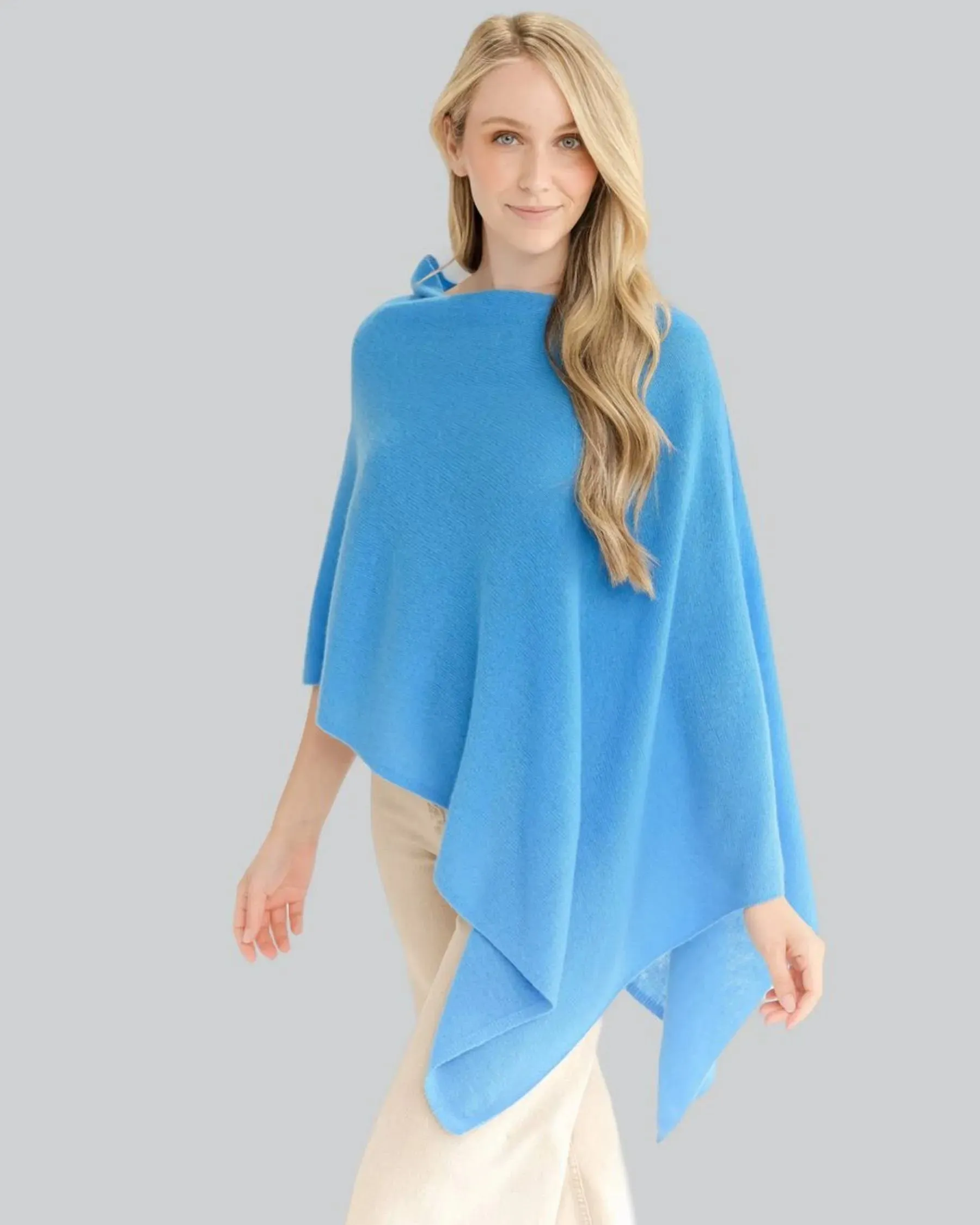 100% Cashmere Dress Topper Poncho