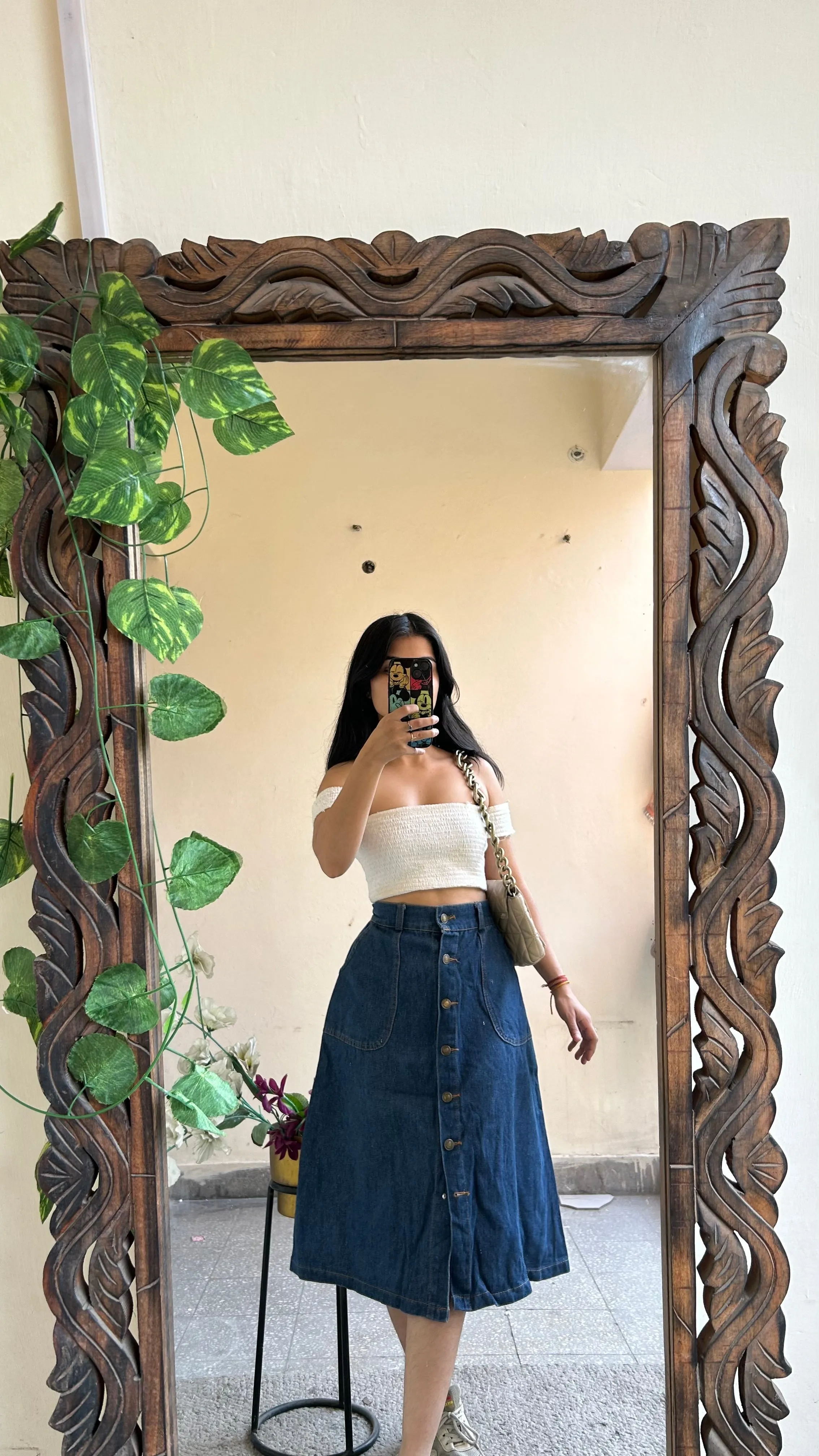 2) Korean skirt 28 waist/l:25