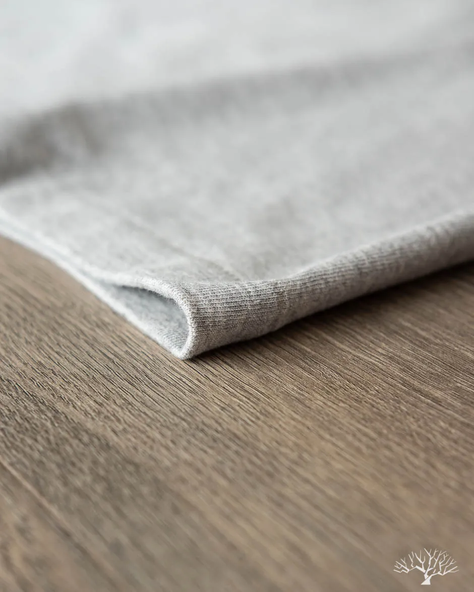 207 Short Sleeve Henley - Grey Melange