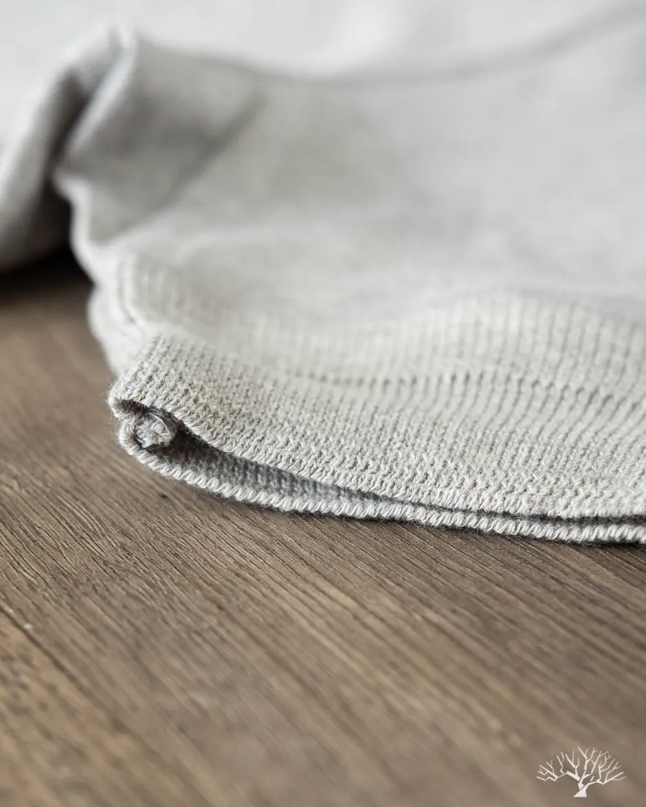207 Short Sleeve Henley - Grey Melange