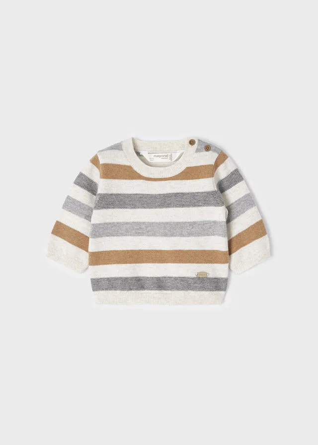 2pc Neutral Sweater w Tweed Pant