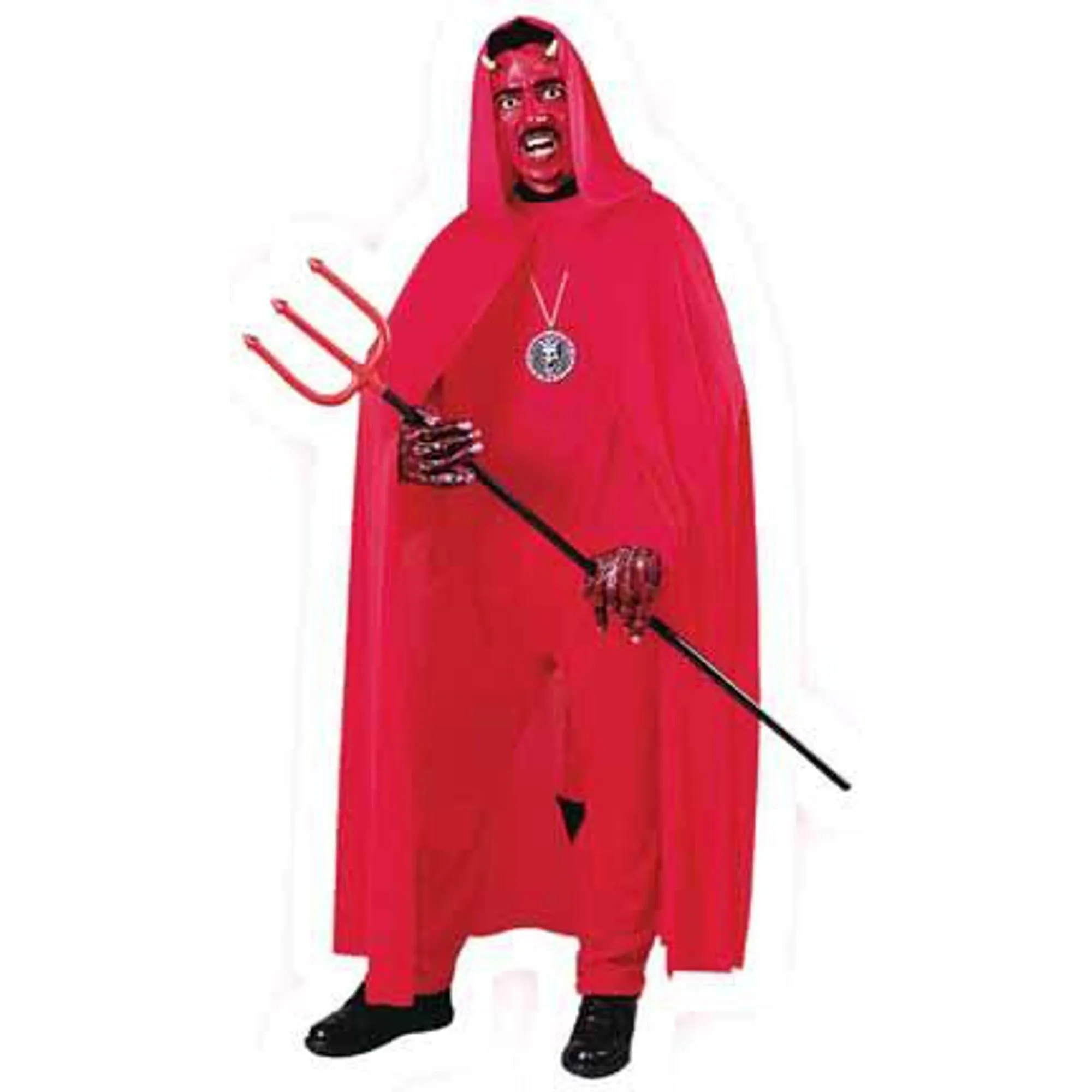 68" Red Cape With Hood - Perfect For Dress-Up And Costume Parties!