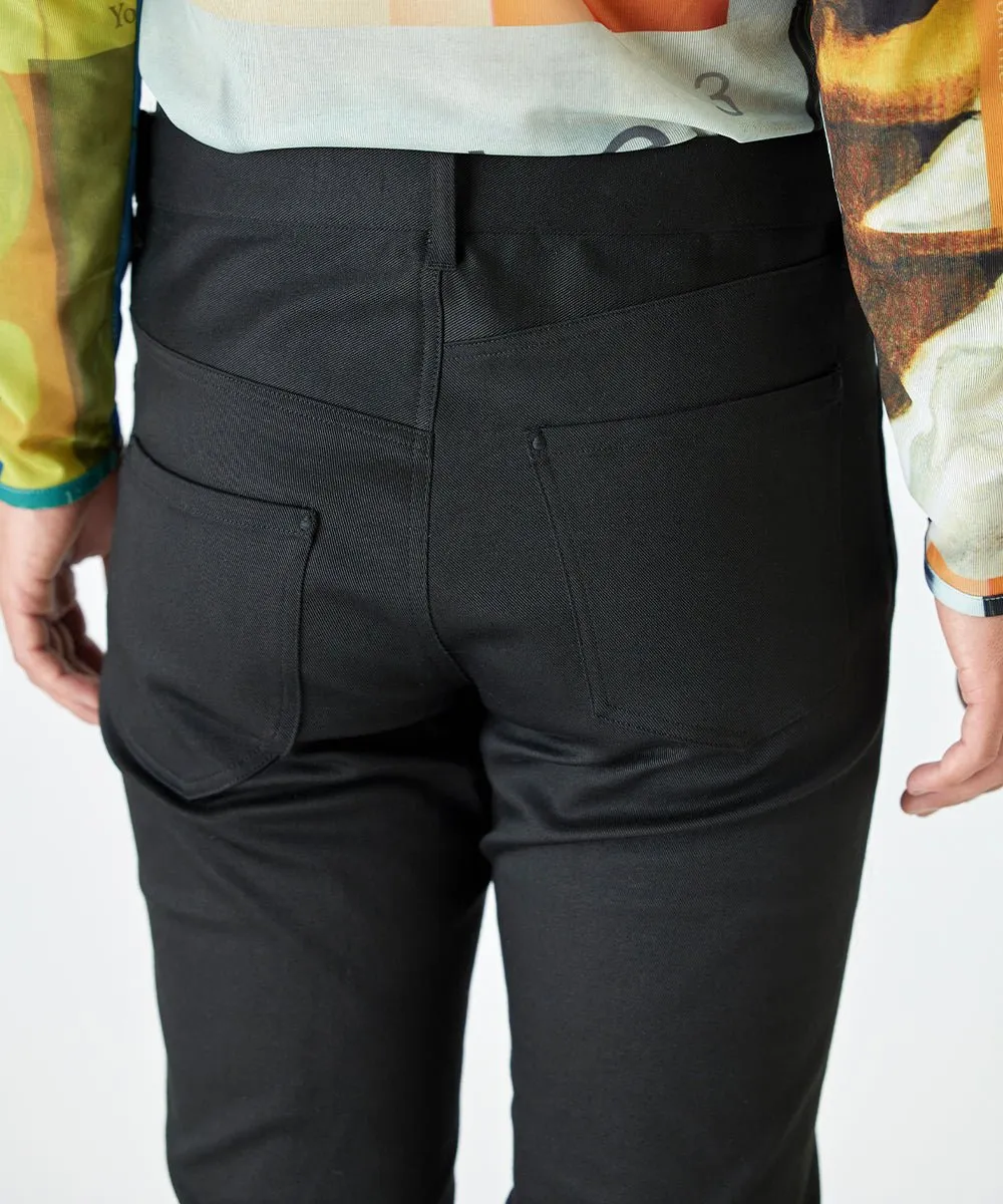 【75%OFF】Flared skinny pants - BLACK