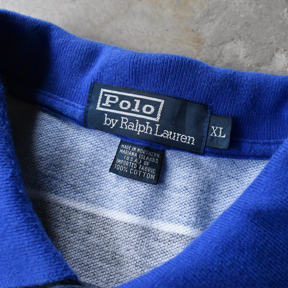 90's Polo Ralph Lauren マルチボーダー ポロシャツ 240728 S2167