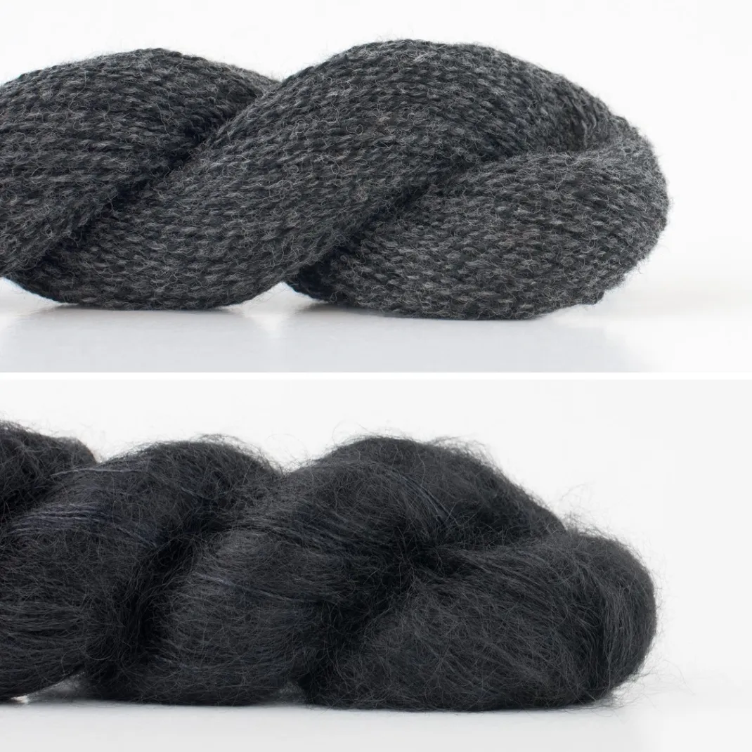 Aalto Poncho Knitting Kit | Madelinetosh Silk Cloud & Shibui Knits Pebble