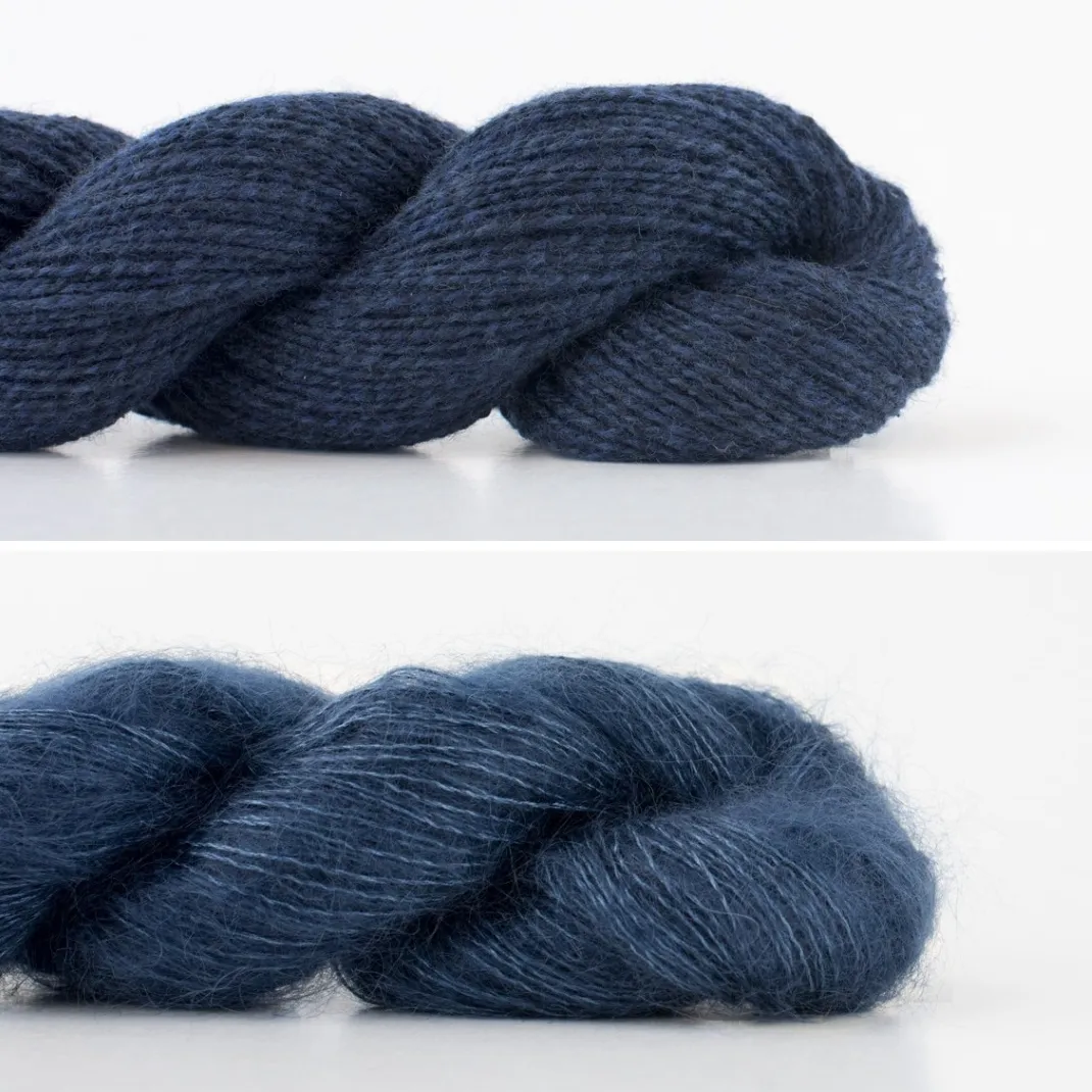 Aalto Poncho Knitting Kit | Madelinetosh Silk Cloud & Shibui Knits Pebble