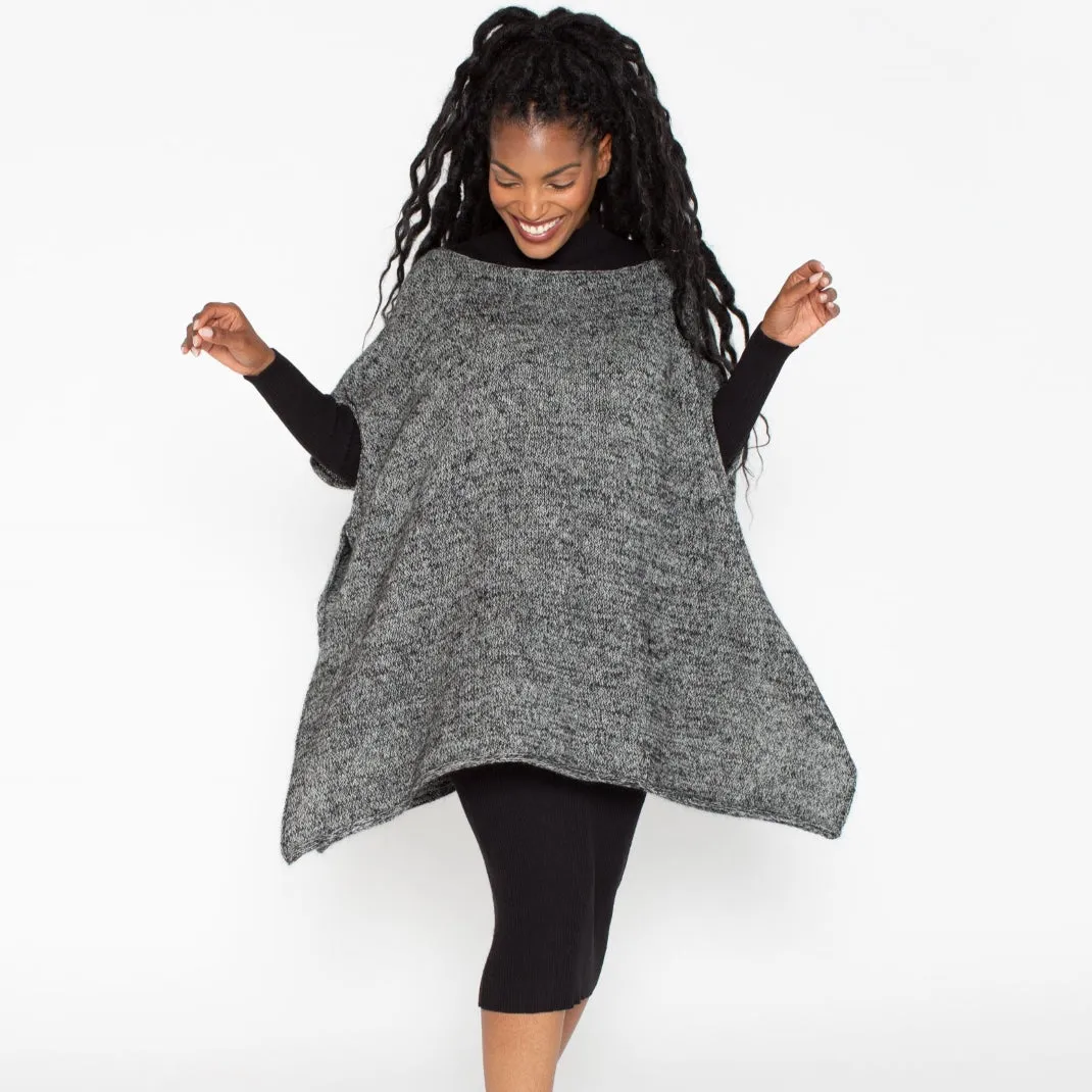 Aalto Poncho Knitting Kit | Madelinetosh Silk Cloud & Shibui Knits Pebble