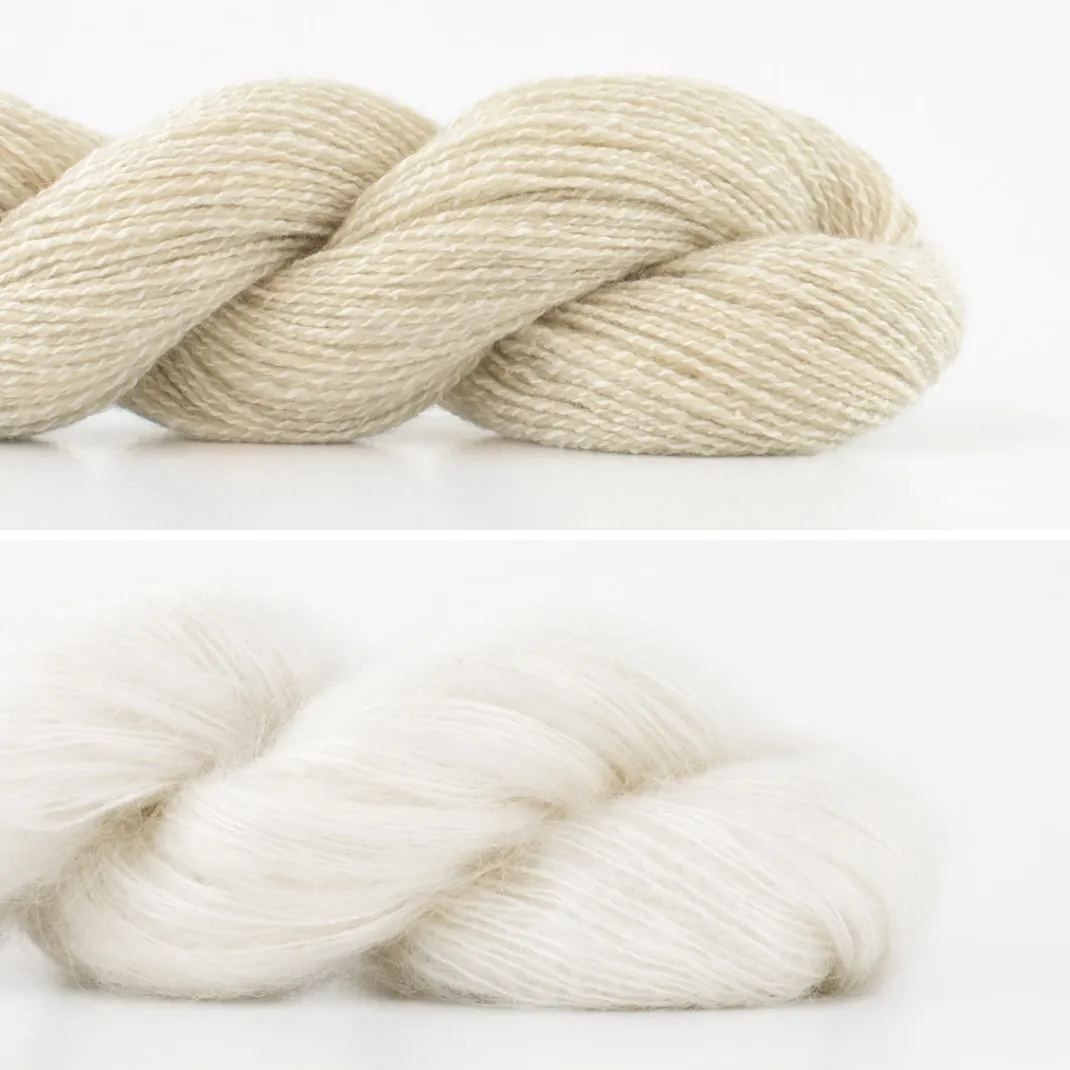 Aalto Poncho Knitting Kit | Madelinetosh Silk Cloud & Shibui Knits Pebble