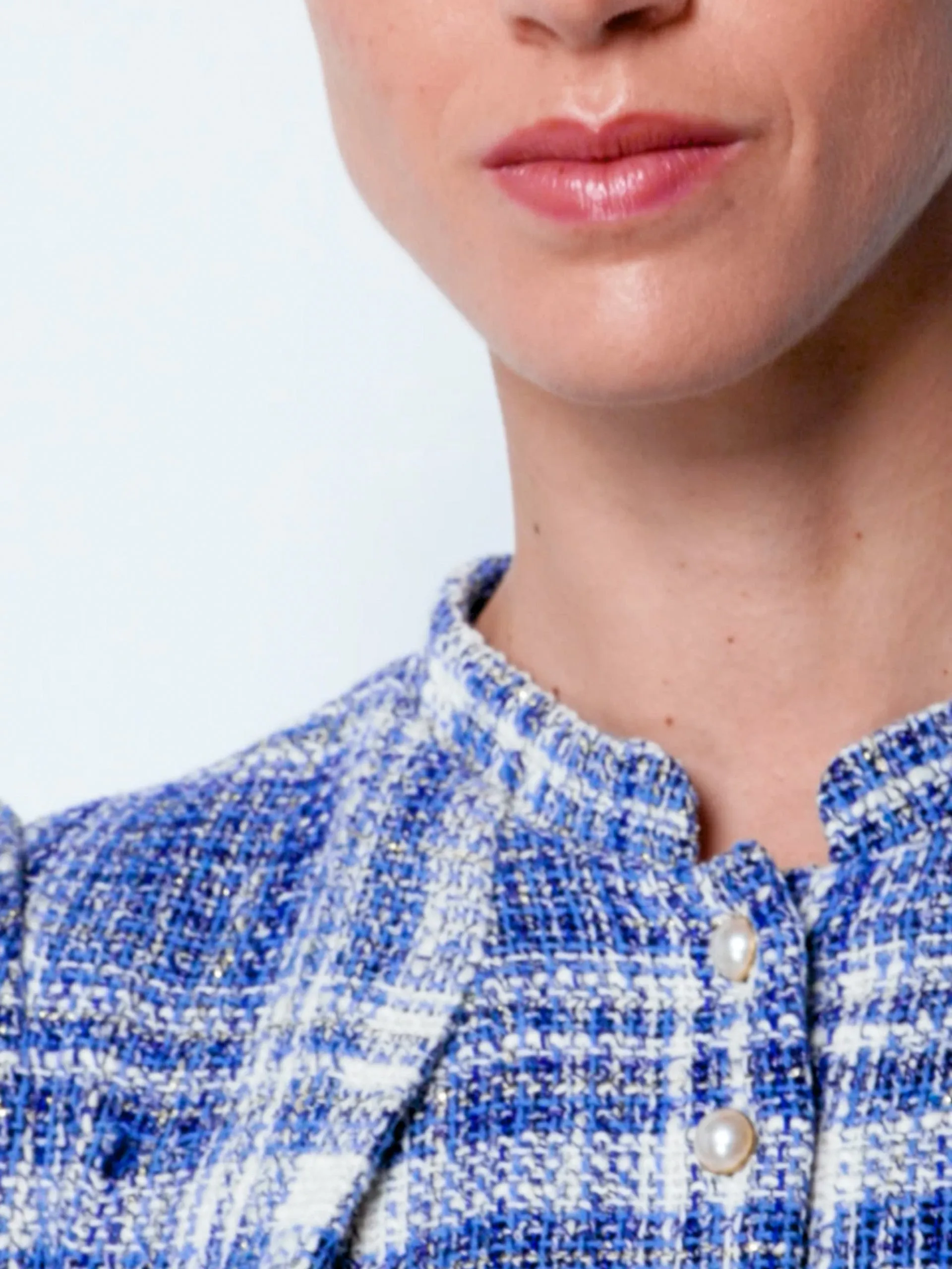 Ahana boucle check dress