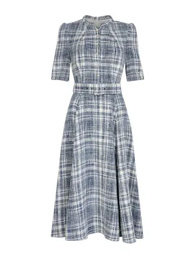 Ahana boucle check dress