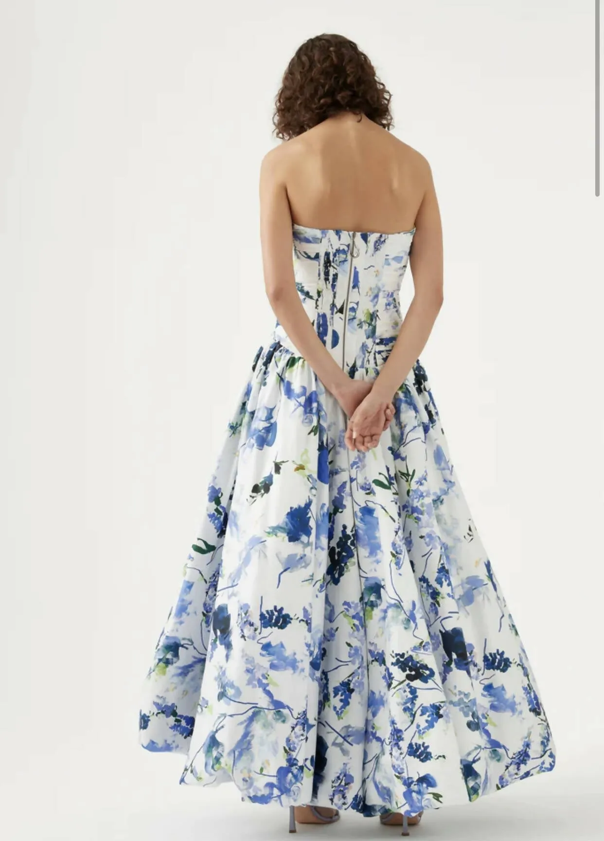 Aje Violette Bubble Hem Maxi Dress