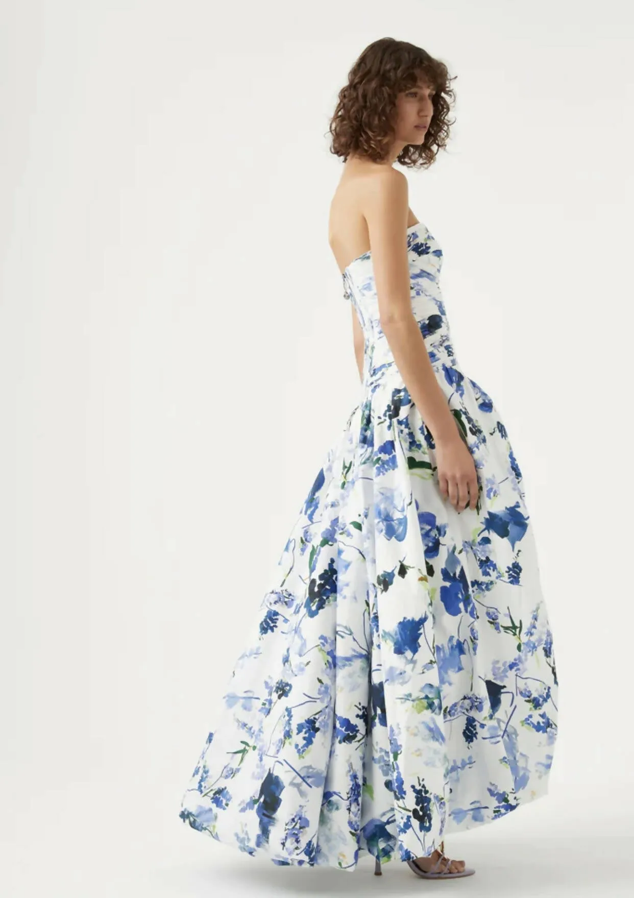 Aje Violette Bubble Hem Maxi Dress